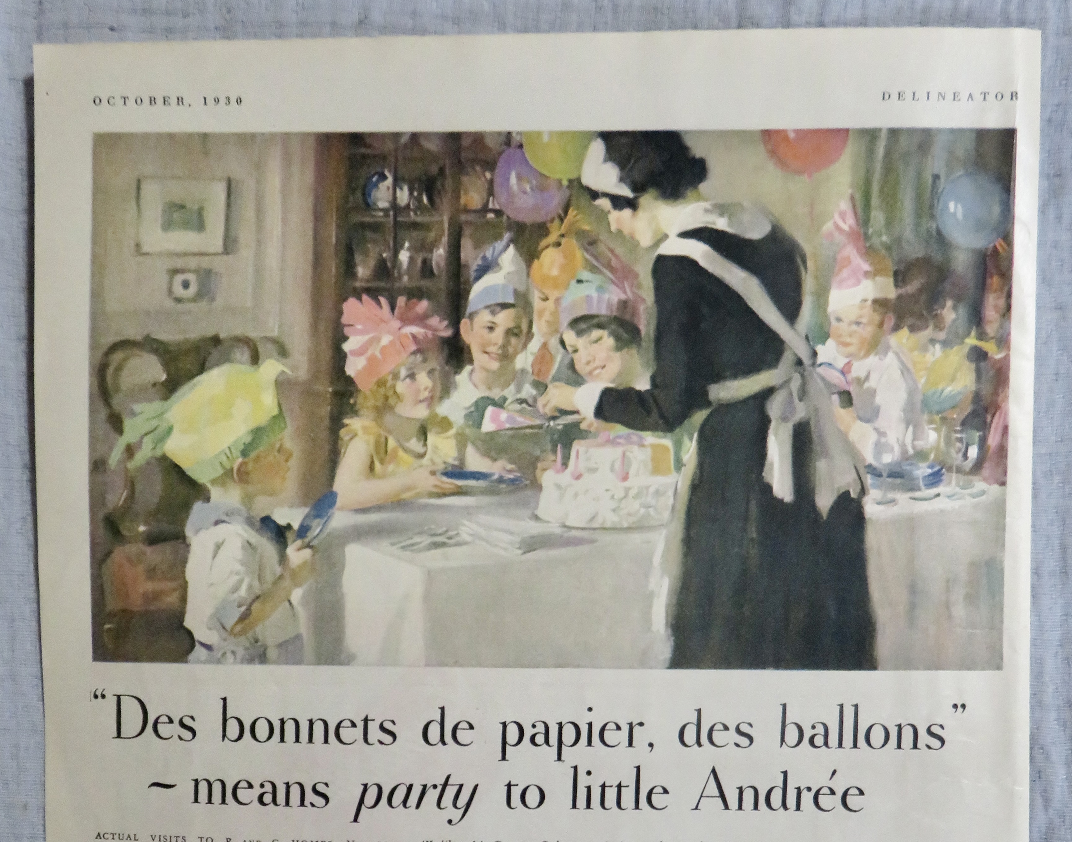 1930 P & G White Naphtha Soap with Andree's Party