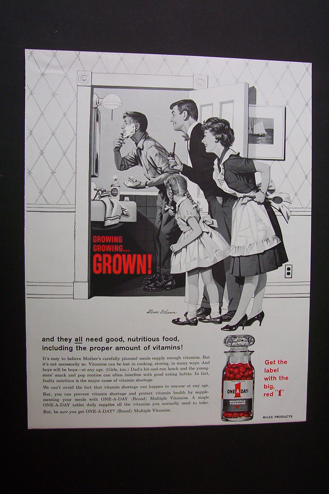 Vintage Ad: 1962 One A Day Vitamins By Stevan Dohanos