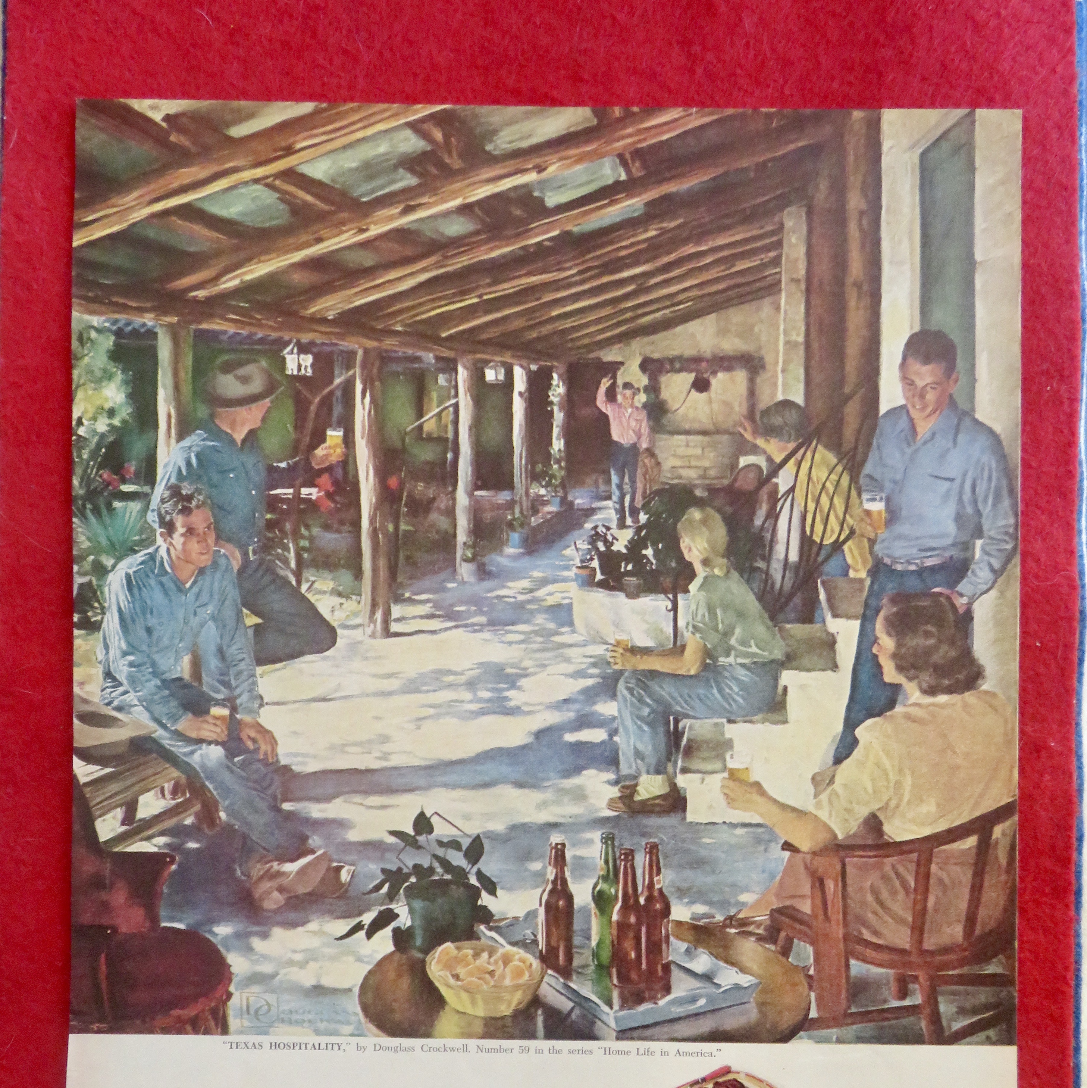 1951 Beer Belong Texas Hospitality By Douglas Crockwell