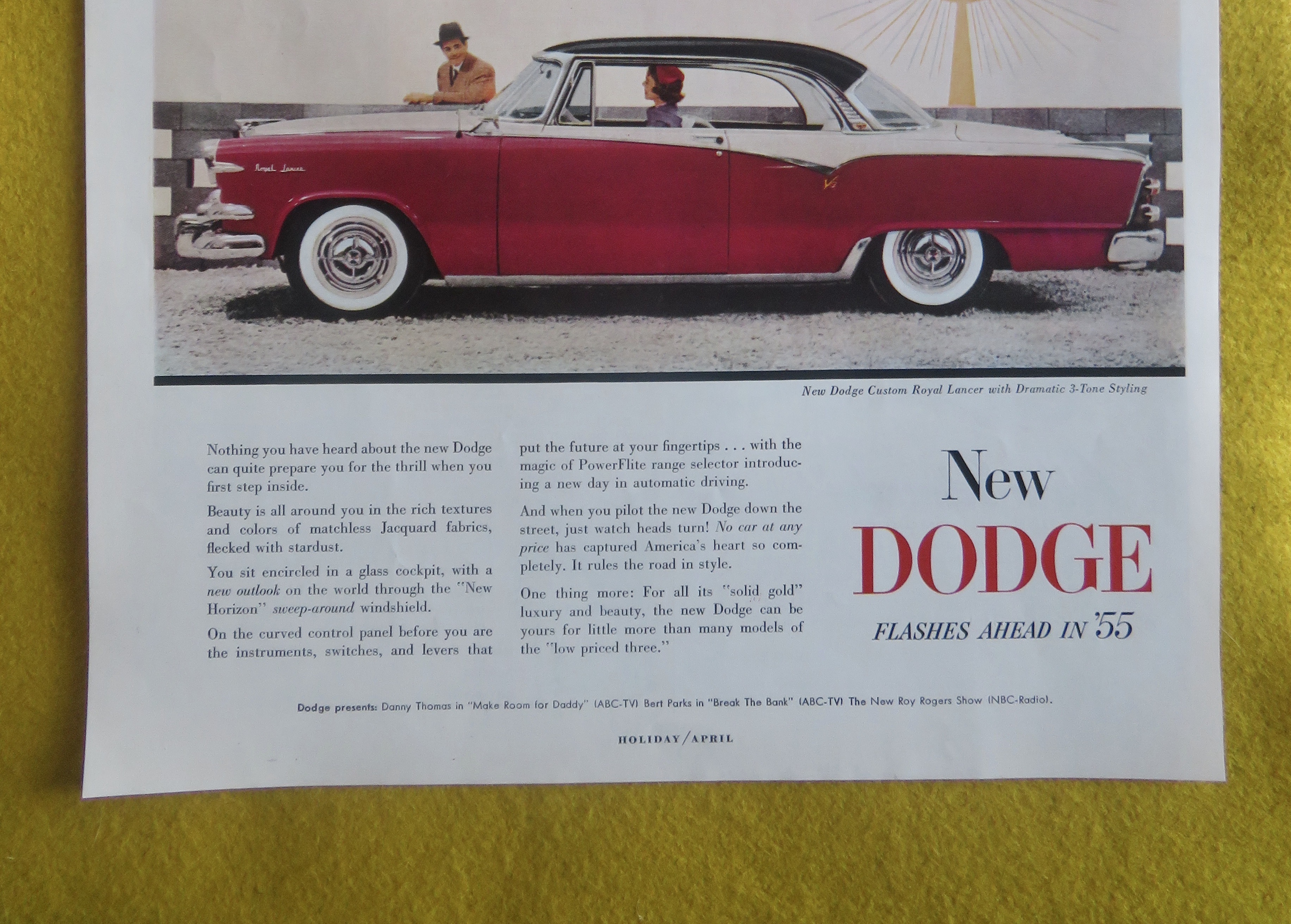 1955 Dodge Automobile with Custom Royal Lancer