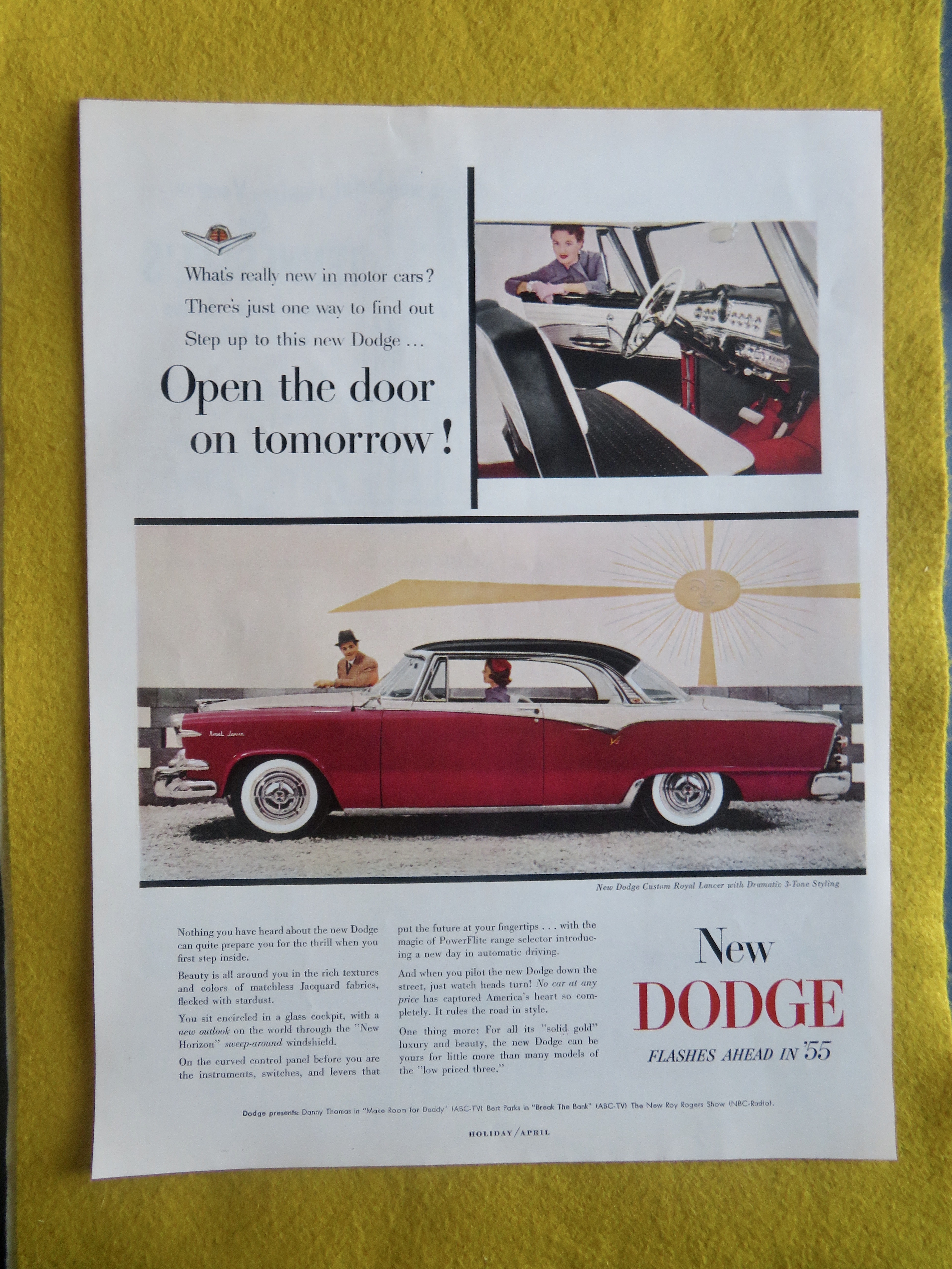 1955 Dodge Automobile with Custom Royal Lancer