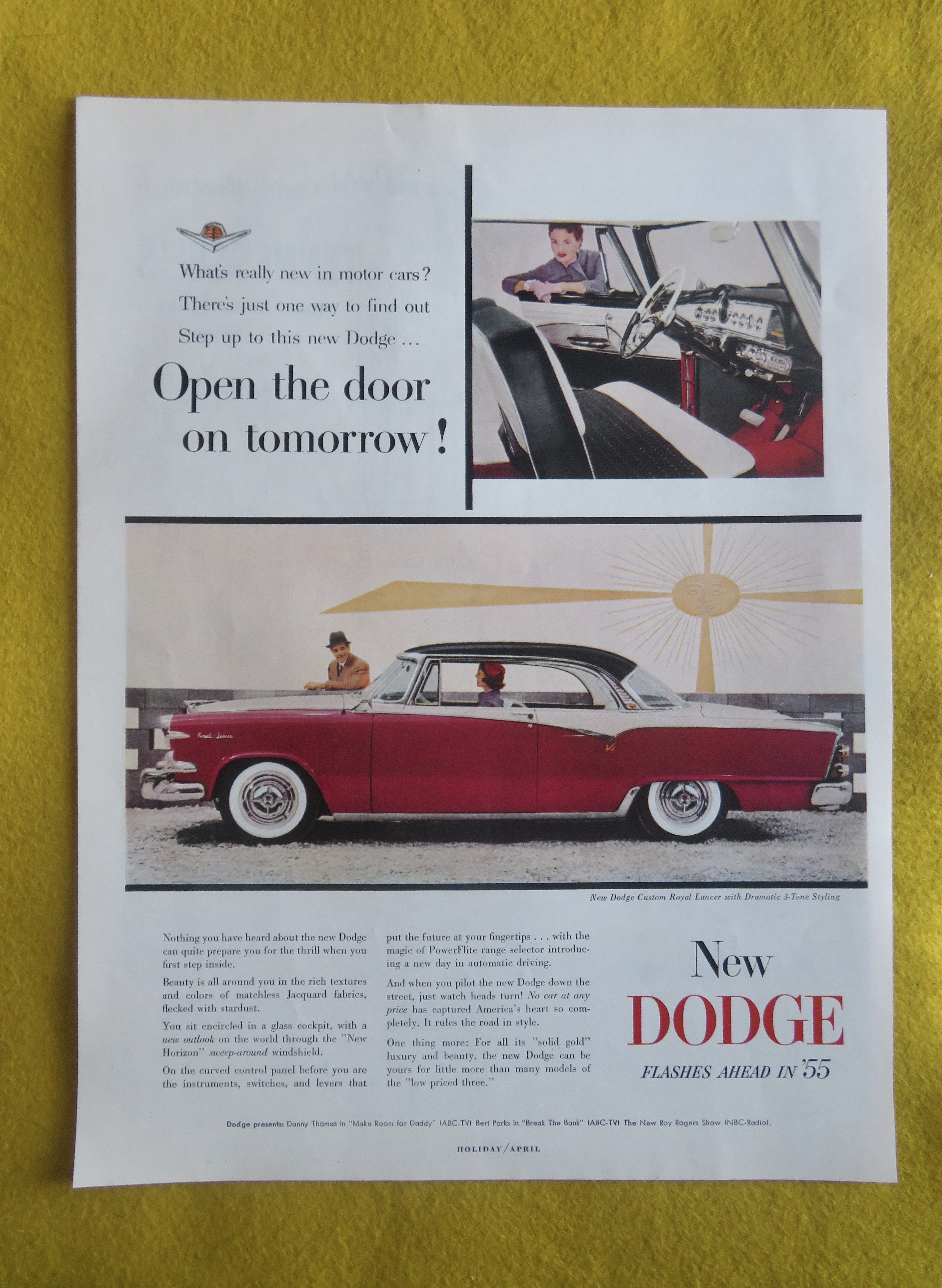 1955 Dodge Automobile with Custom Royal Lancer
