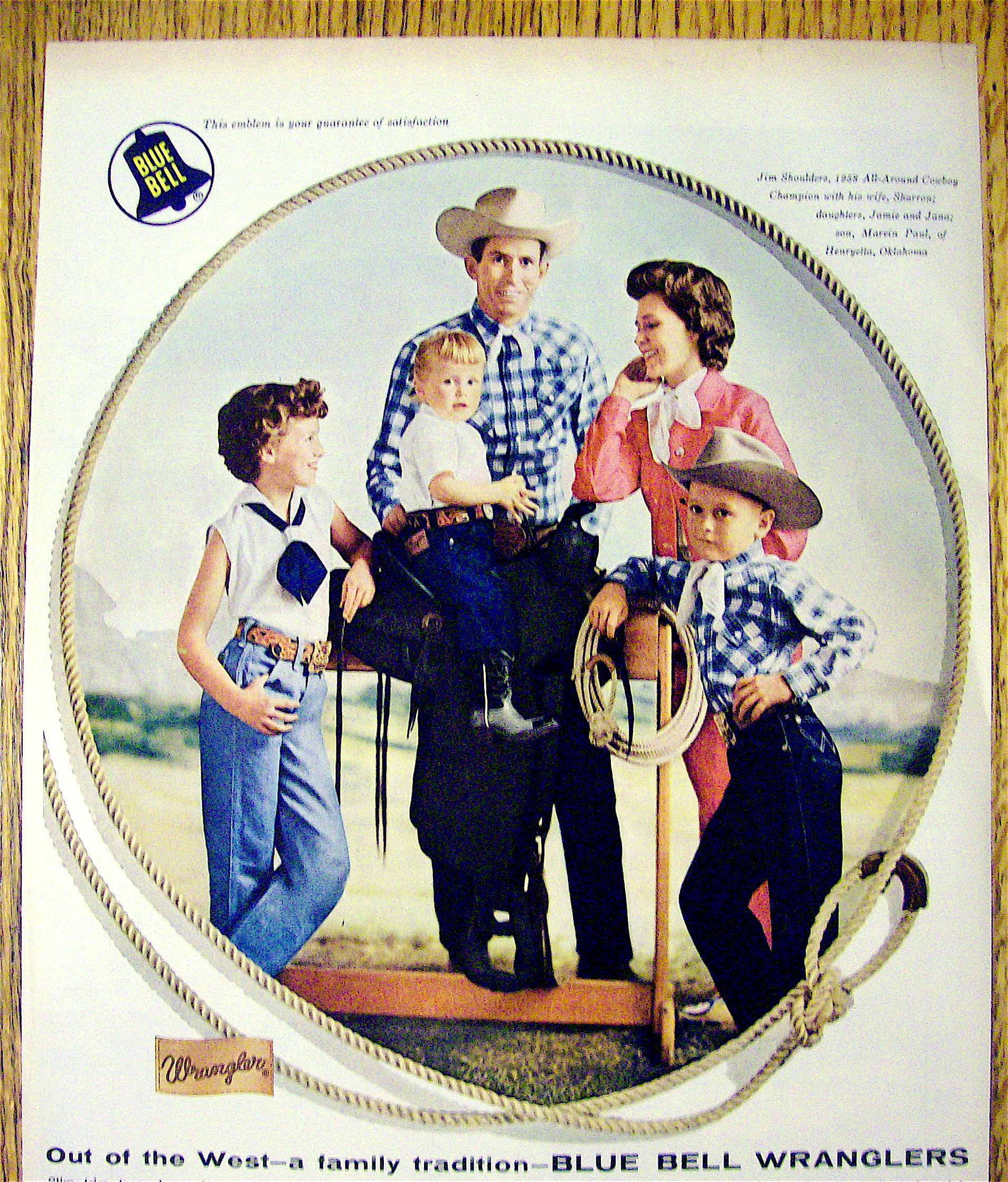 1959 Blue Bell Clothes with Jim Shoulders & Family
