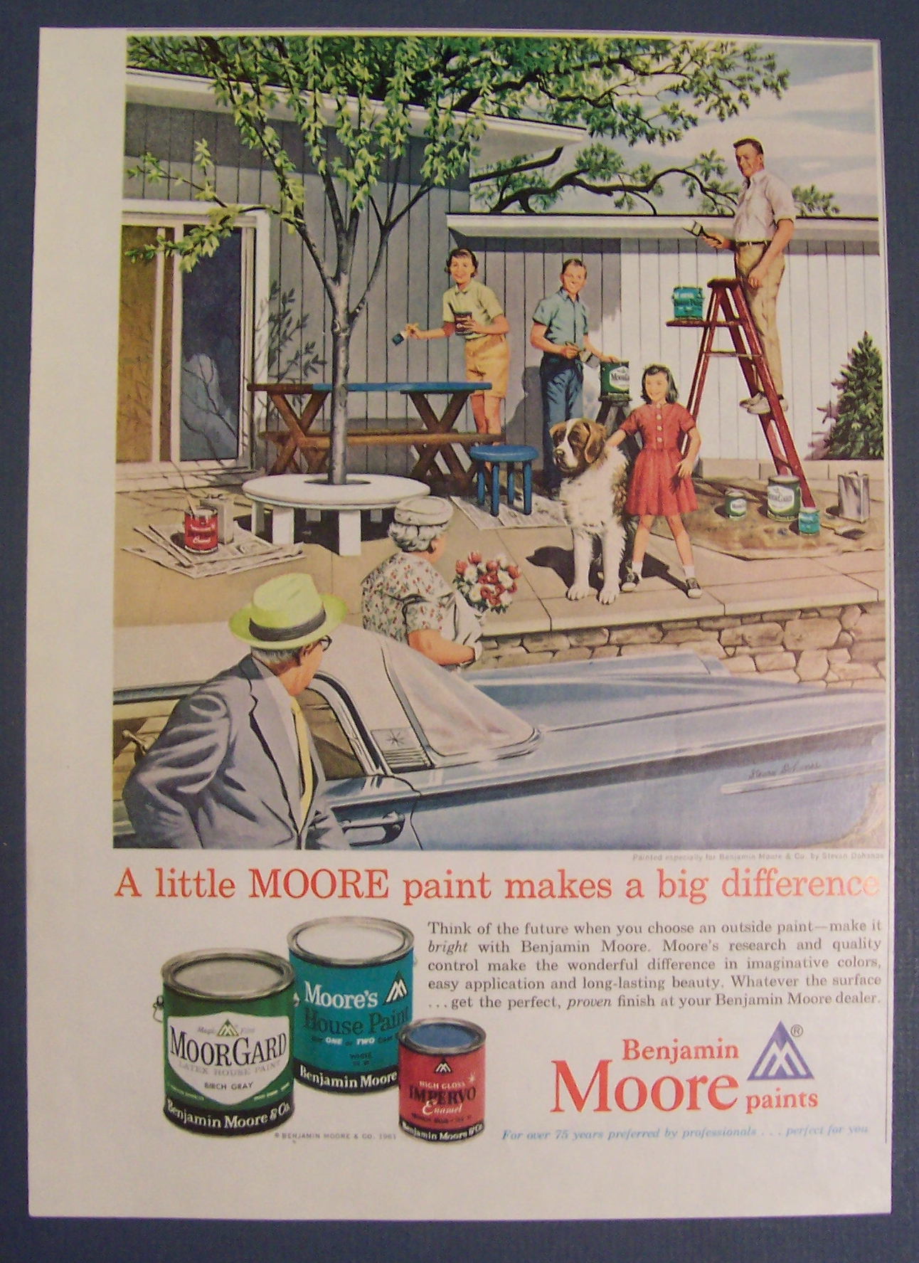 1961 Benjamin Moore Paints By Stevan Dohanos