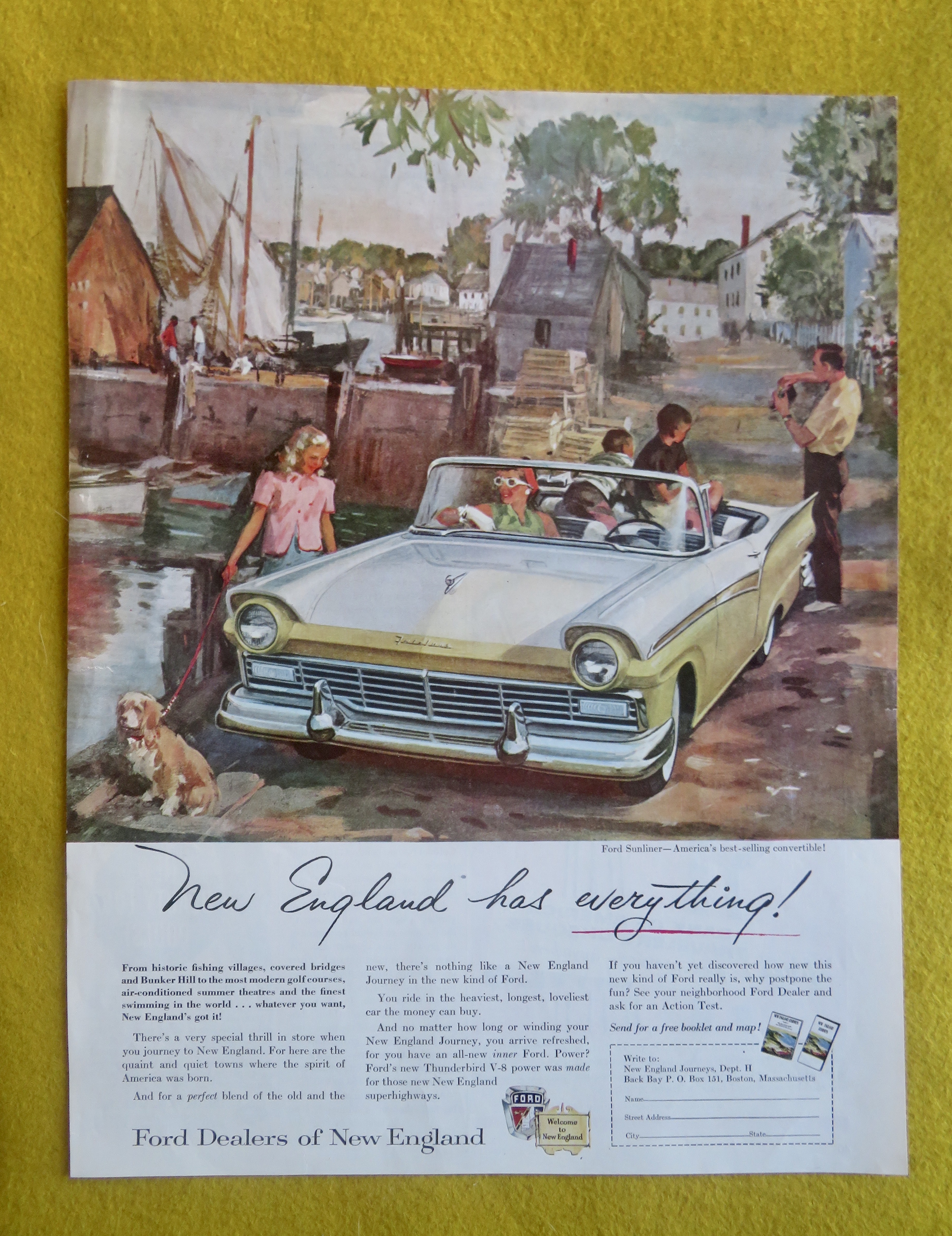 1957 Ford Automobile with the Ford Sunliner