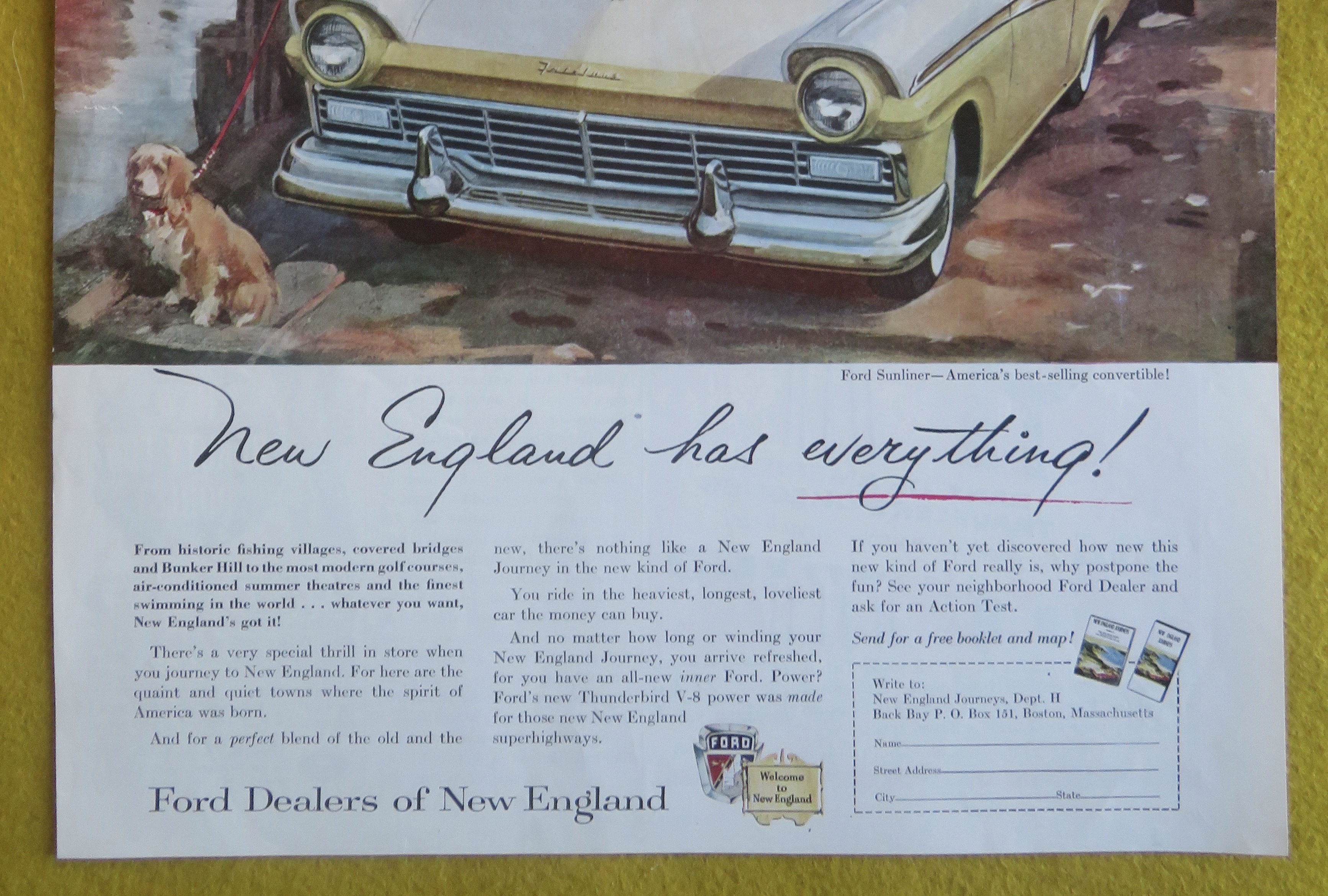 1957 Ford Automobile with the Ford Sunliner