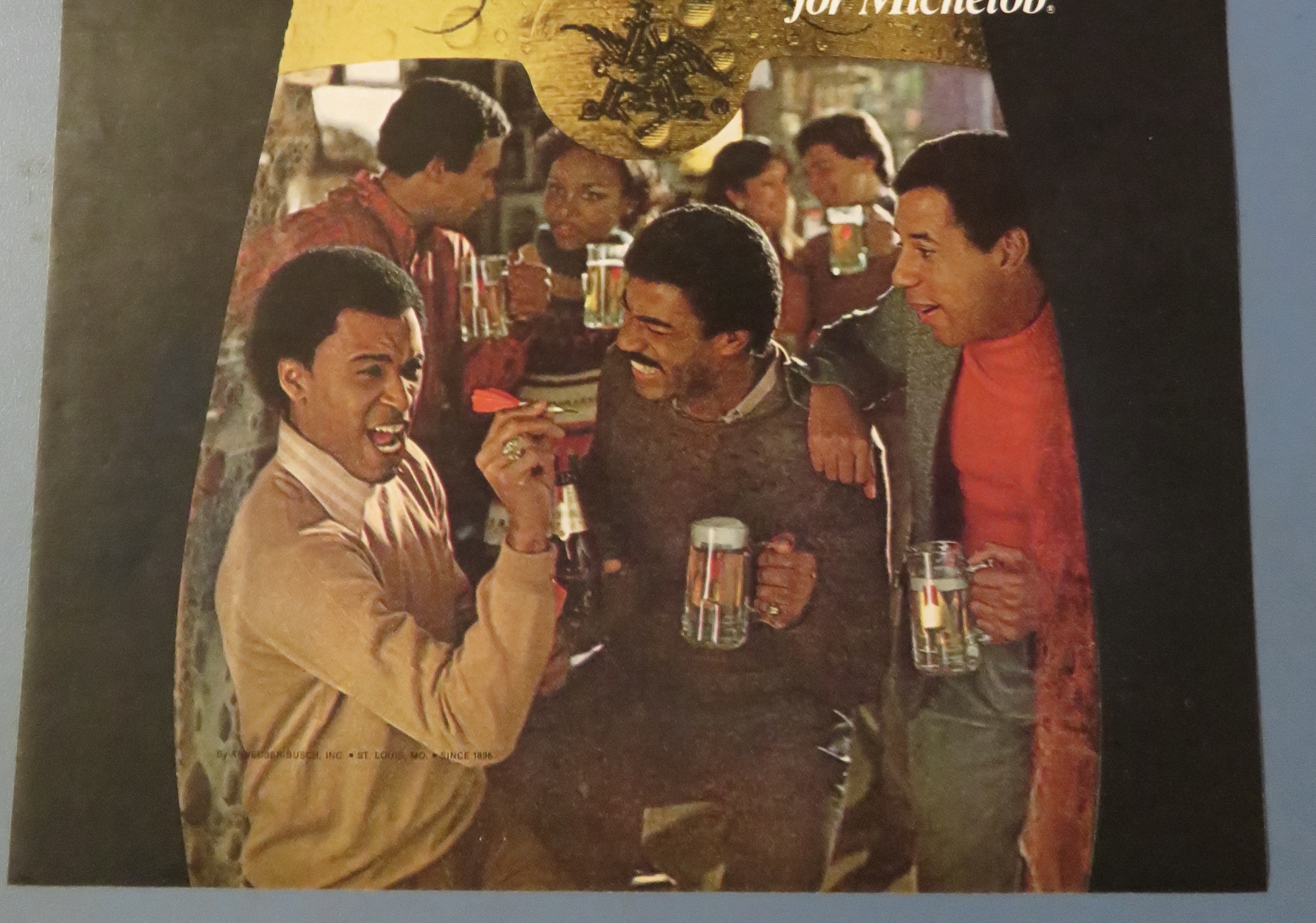 1980 Michelob Beer with Men Drinking While Talking