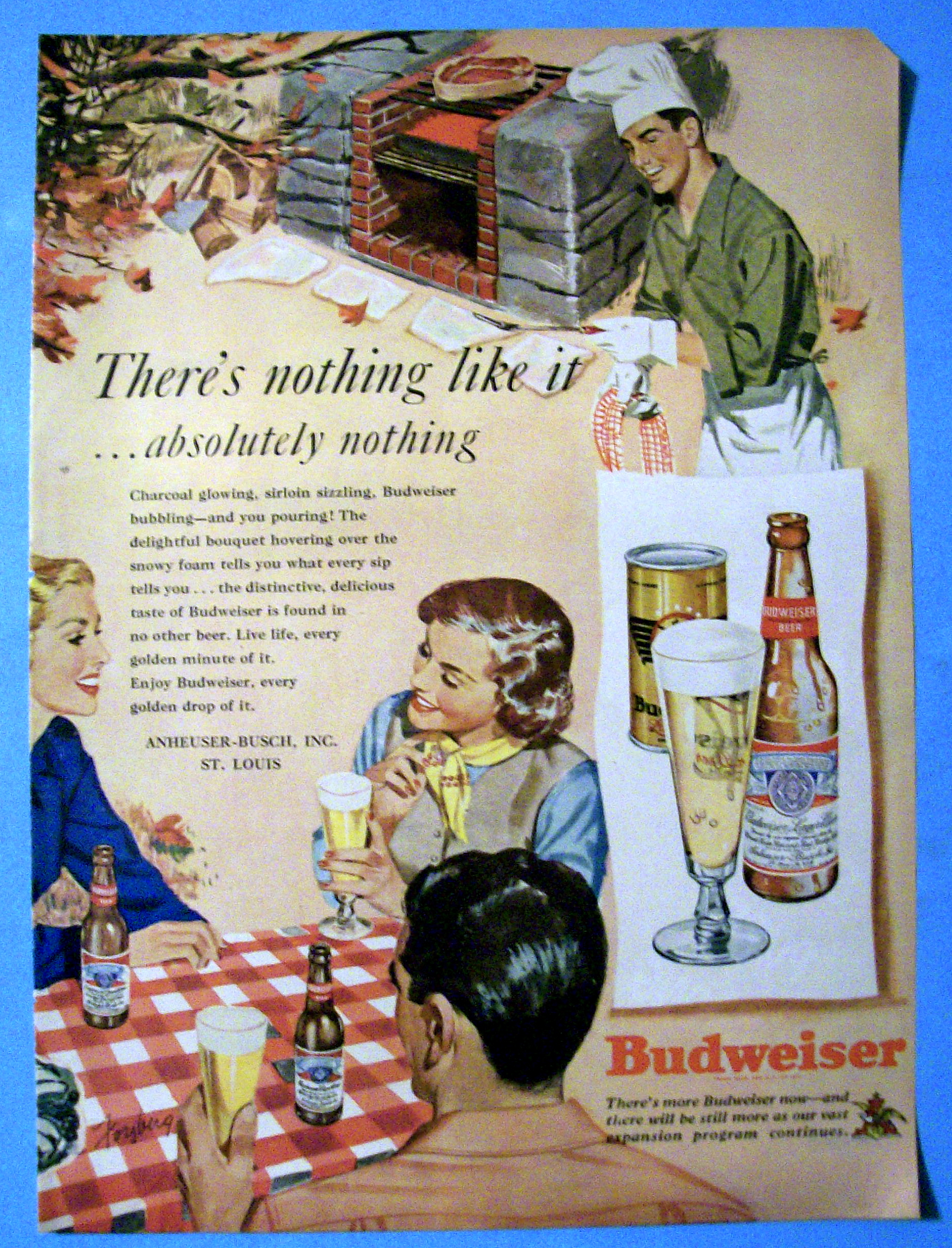 Vintage Ad: 1949 Budweiser Beer By Forsberg