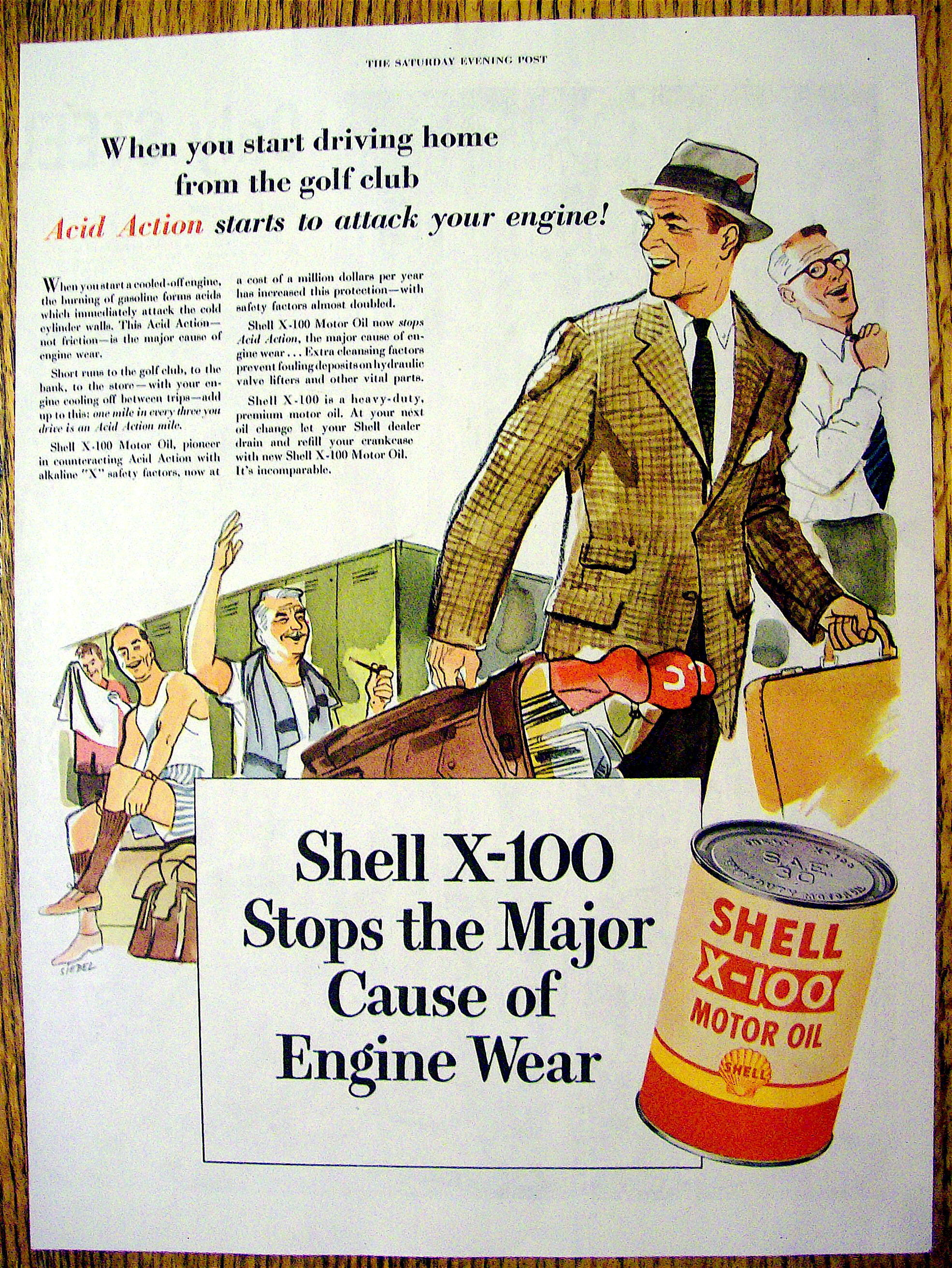 Vintage Ad: 1953 Shell X-100 Motor Oil