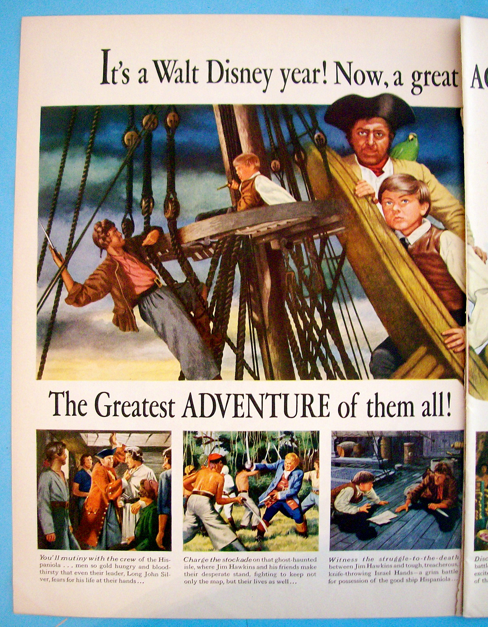 Vintage Ad: 1950 Treasure Island w/Bobby Driscoll
