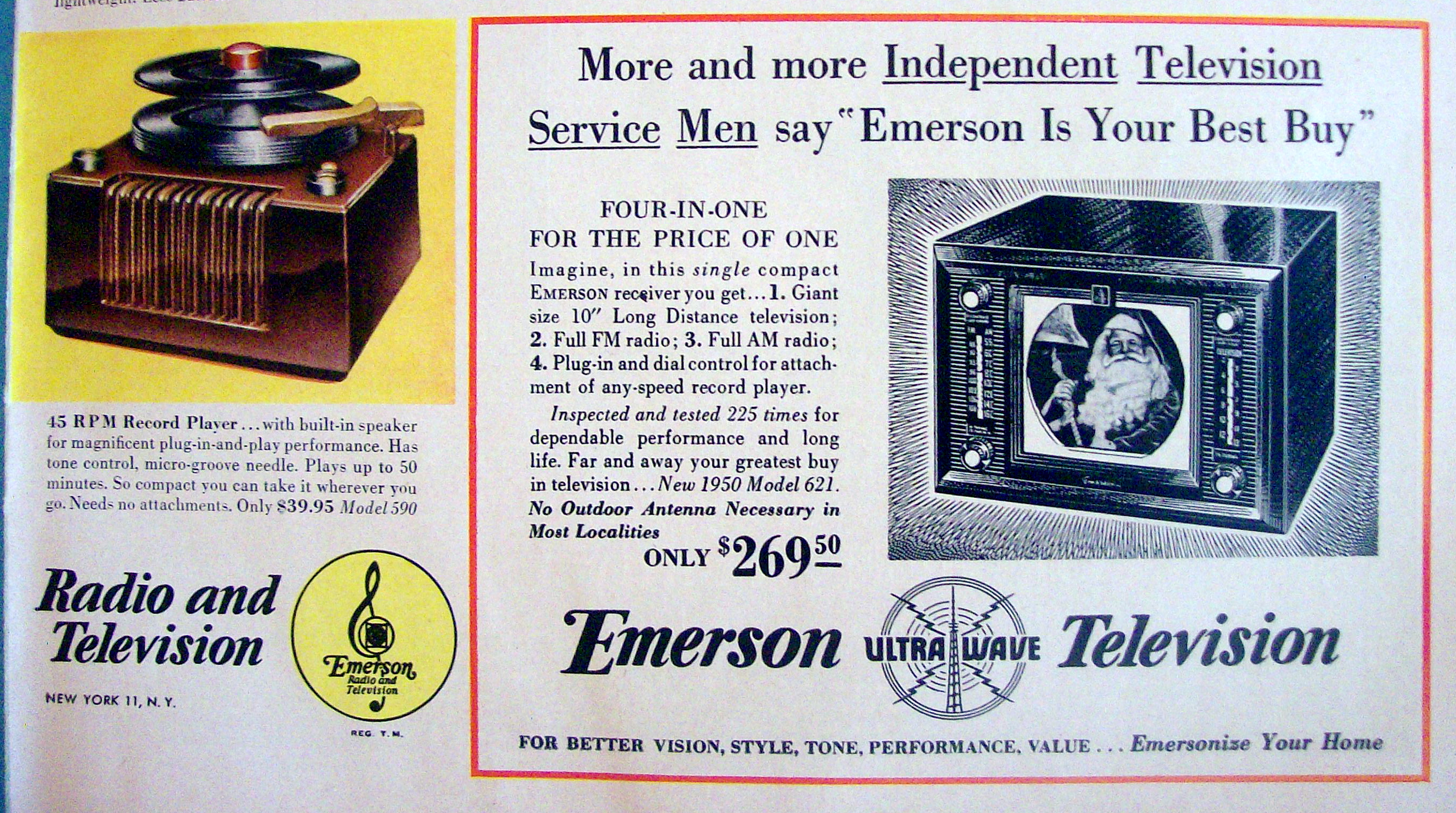 Vintage Ad: 1949 Emerson Radio & Phonograph