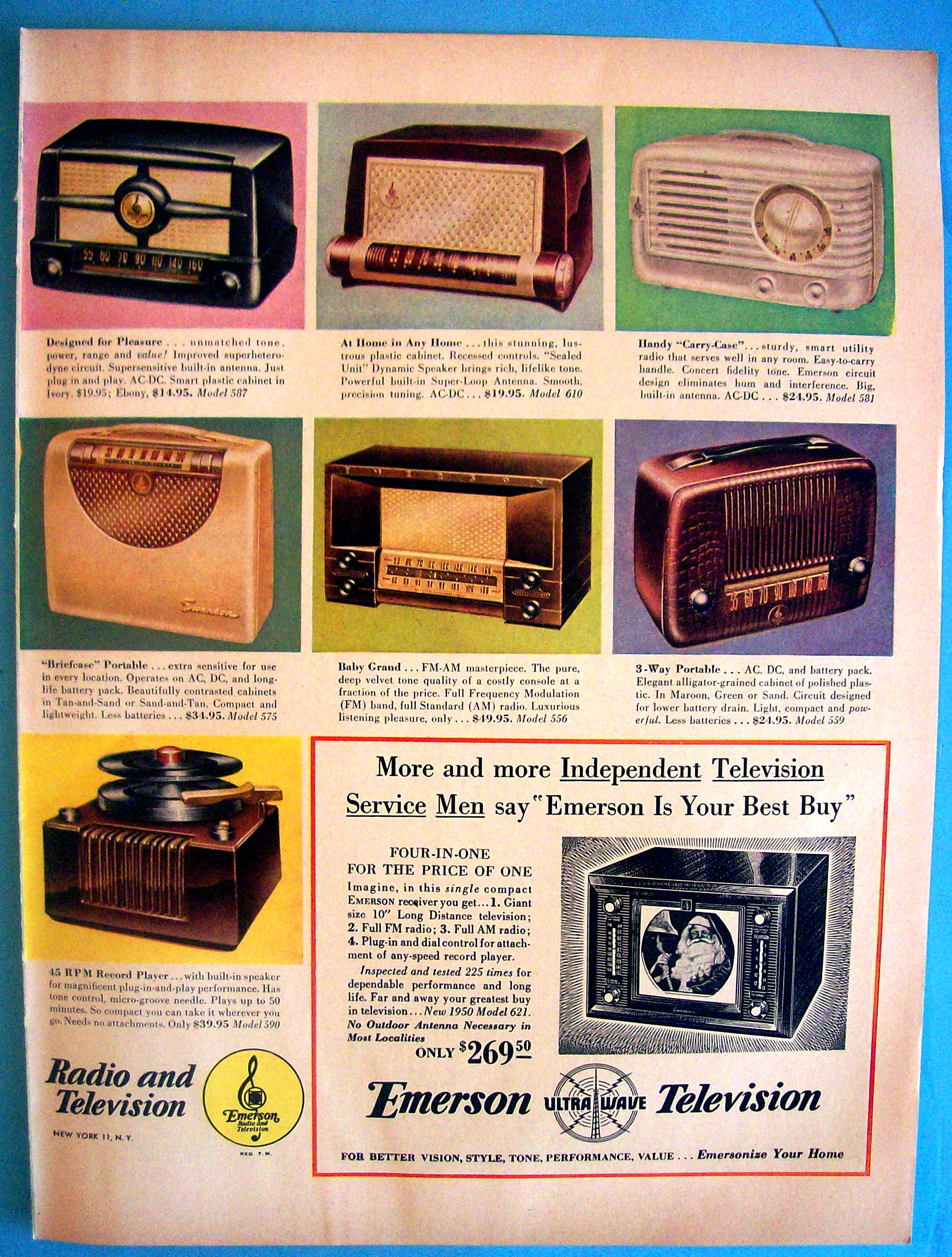 Vintage Ad: 1949 Emerson Radio & Phonograph