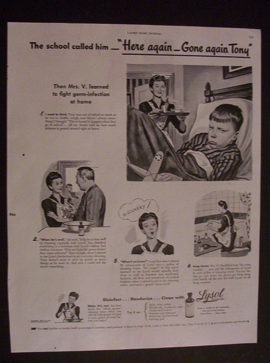1944  Lysol  Disinfectant