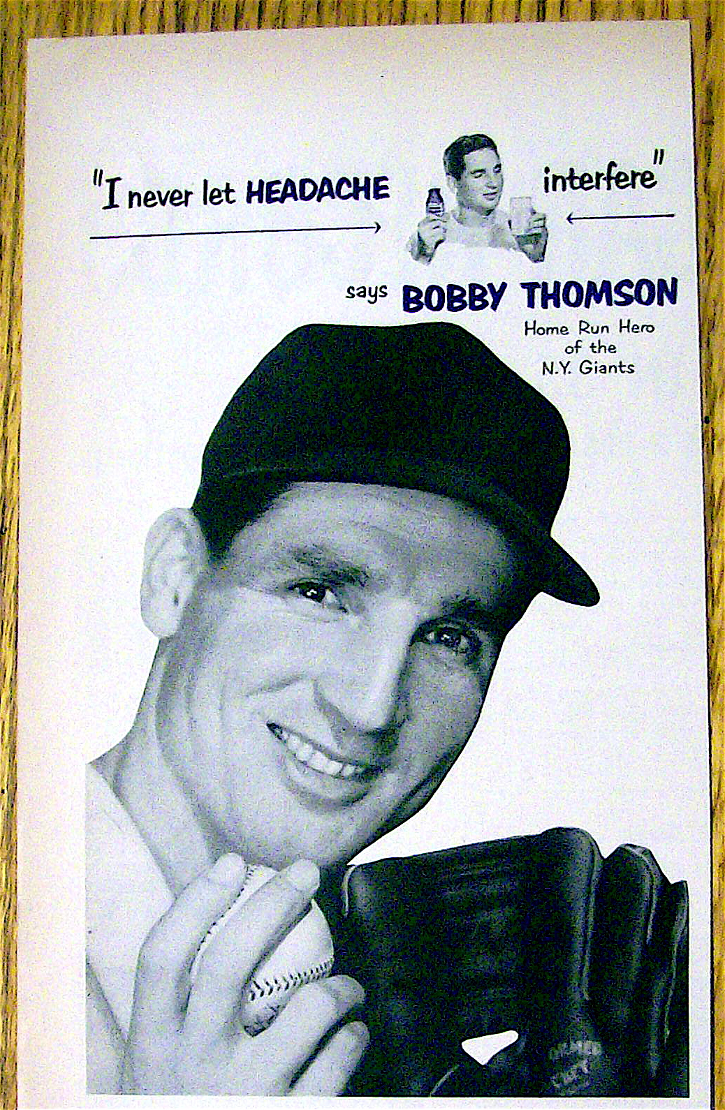 1952 Bromo Seltzer with Bobby Thomson