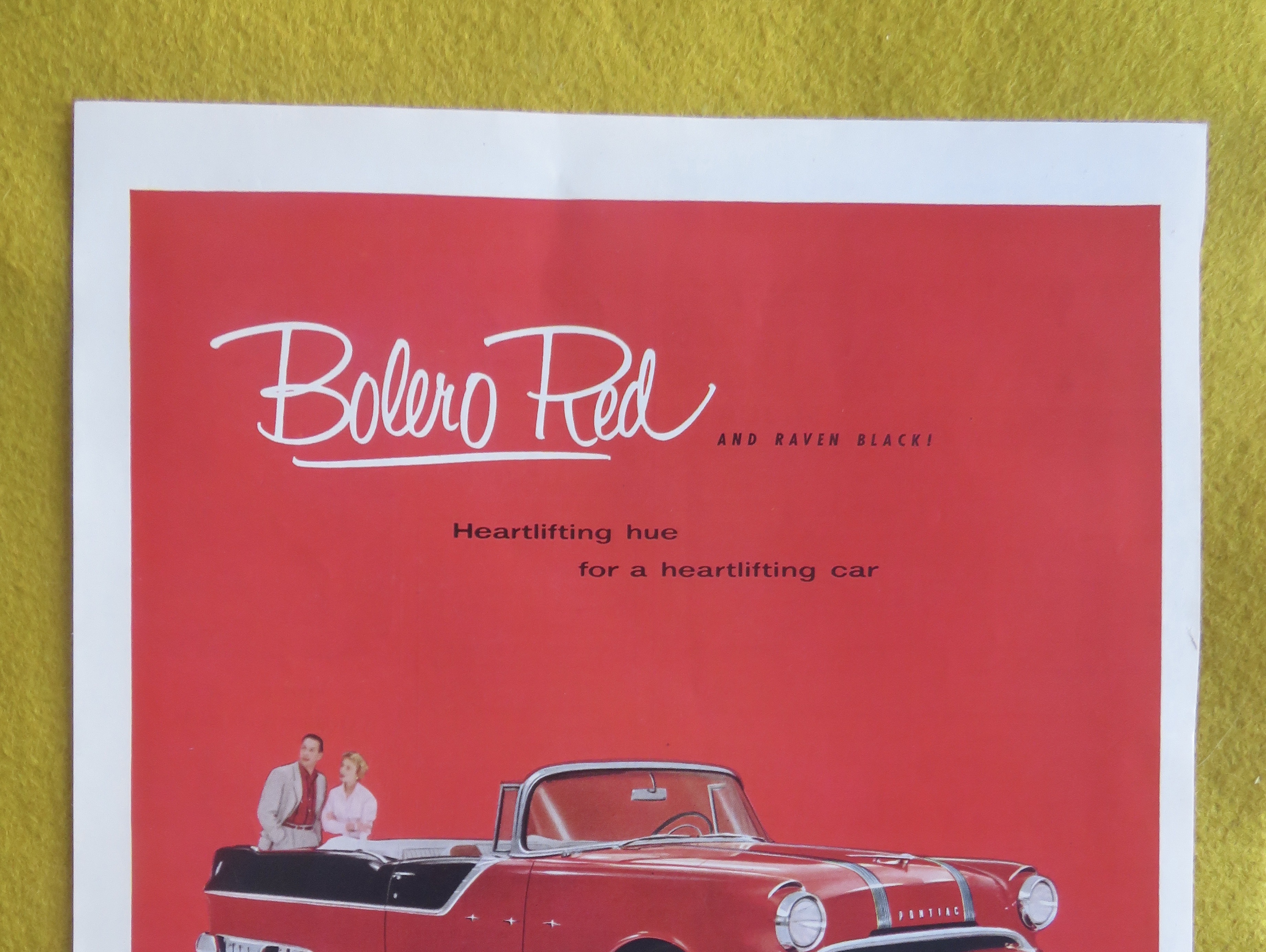 1955 Pontiac Automobile with Bolero Red Pontiac
