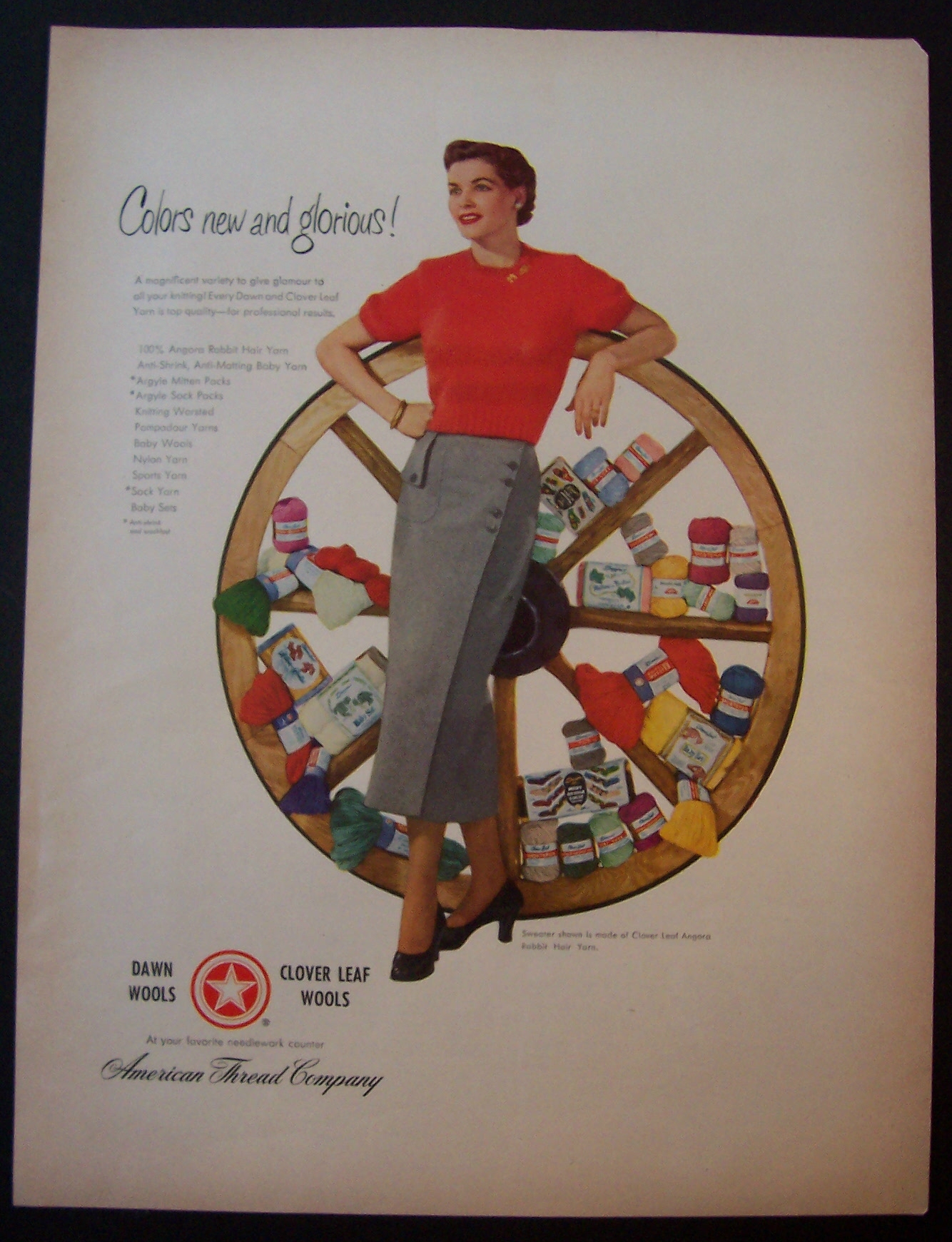 1949  Dawn  &  Clover  Leaf  Wools