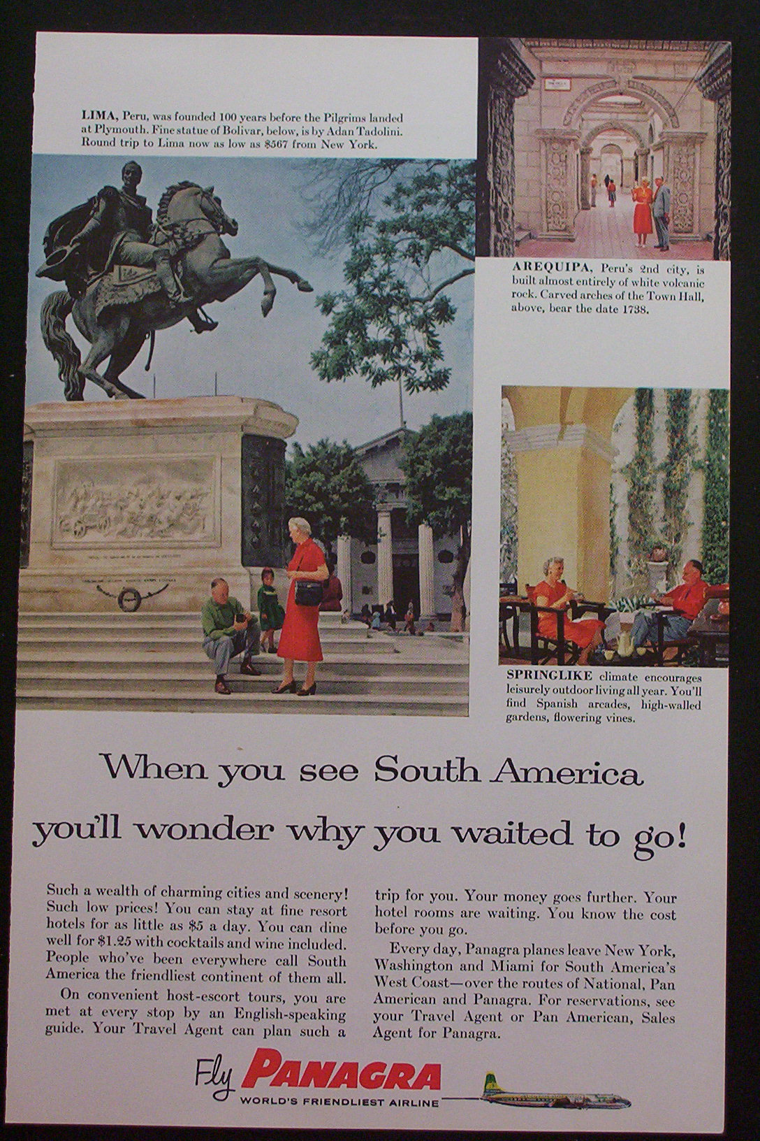 1959 Panagra Airlines with South America