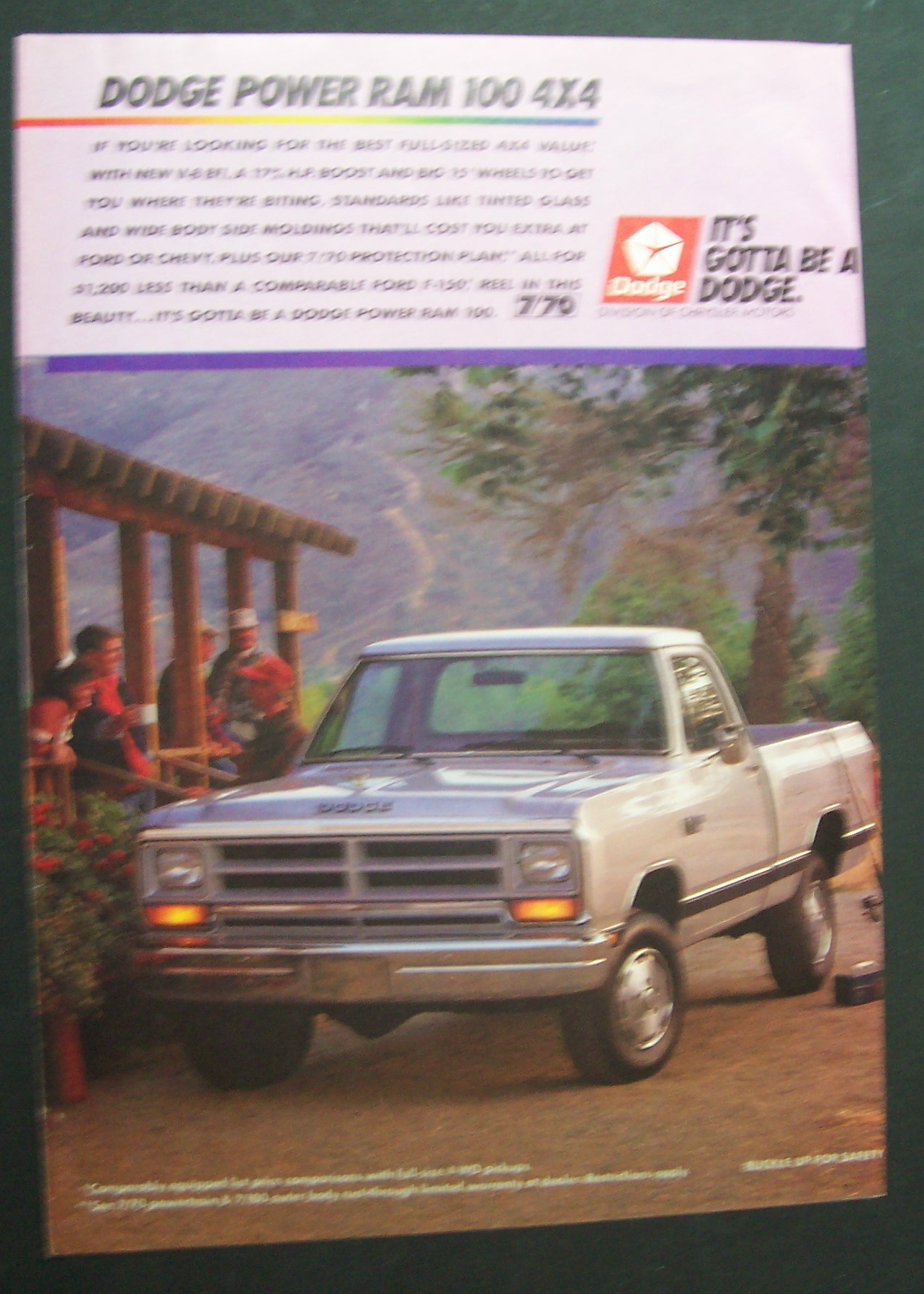Vintage Ad: 1988 Dodge Power Ram 100  4 x 4
