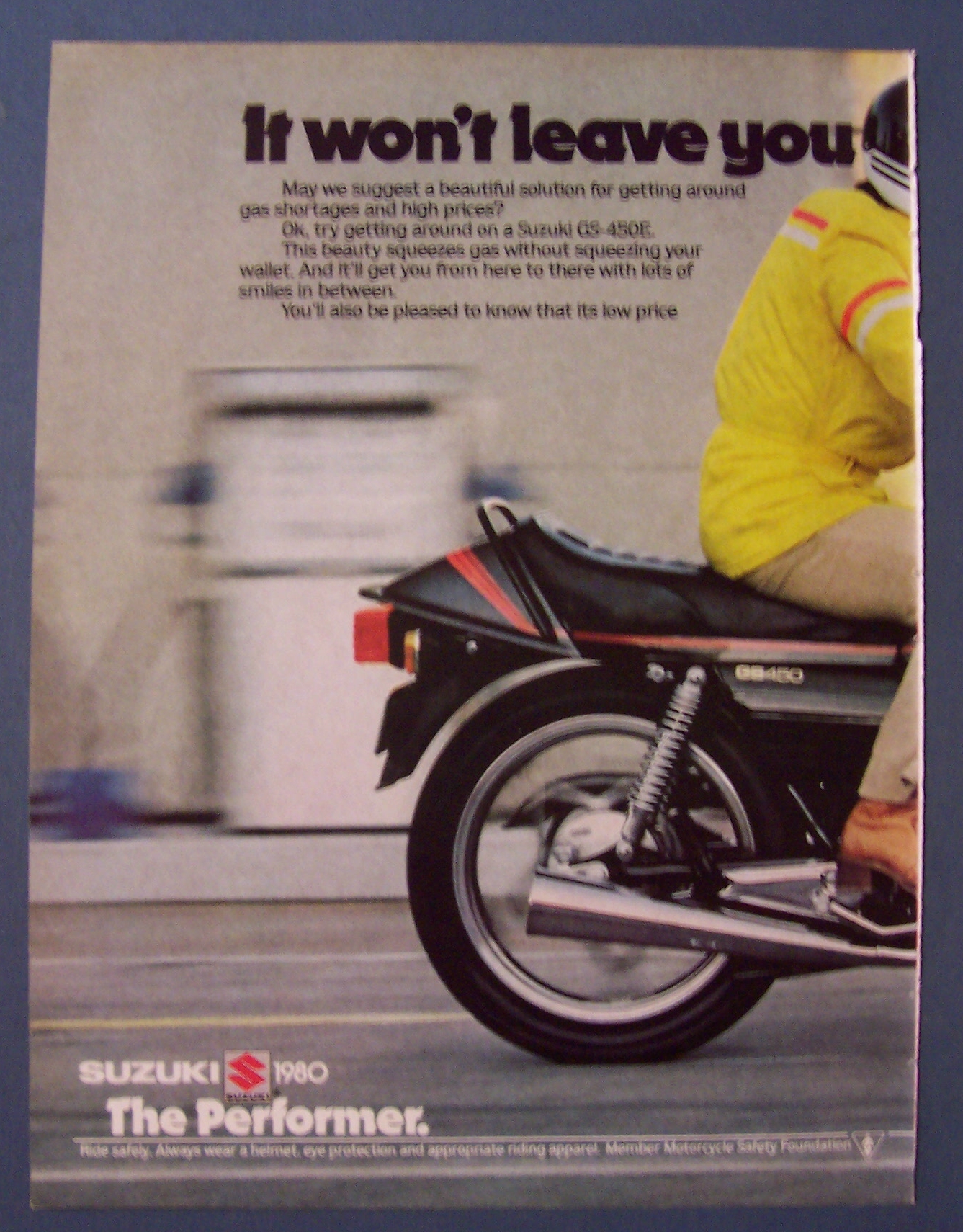 Vintage Ad: 1980  Suzuki  GS - 450E
