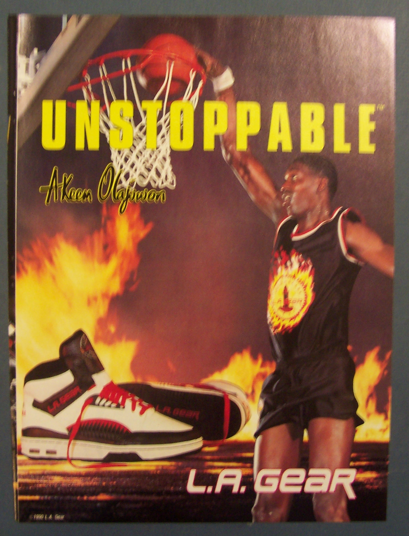 1990  L. A.  Gear  with  Akeem  Olajuwon