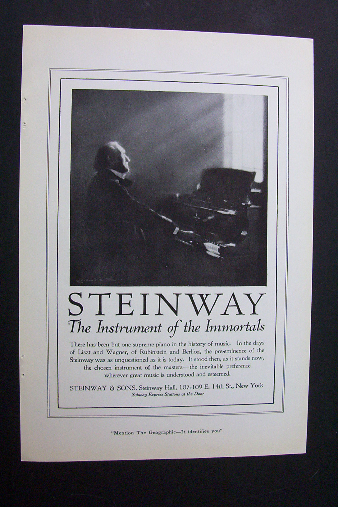 Vintage Ad: 1920 Steinway Pianos & Grape - Nuts Cereal