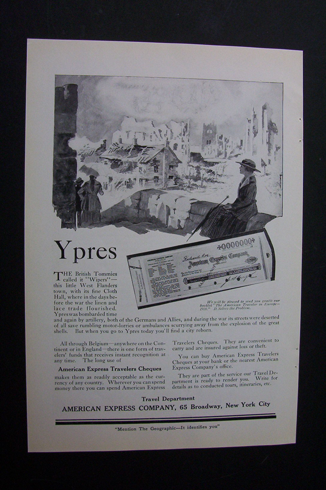 Vintage Ad: 1920 Caruso for Victrola & American Express