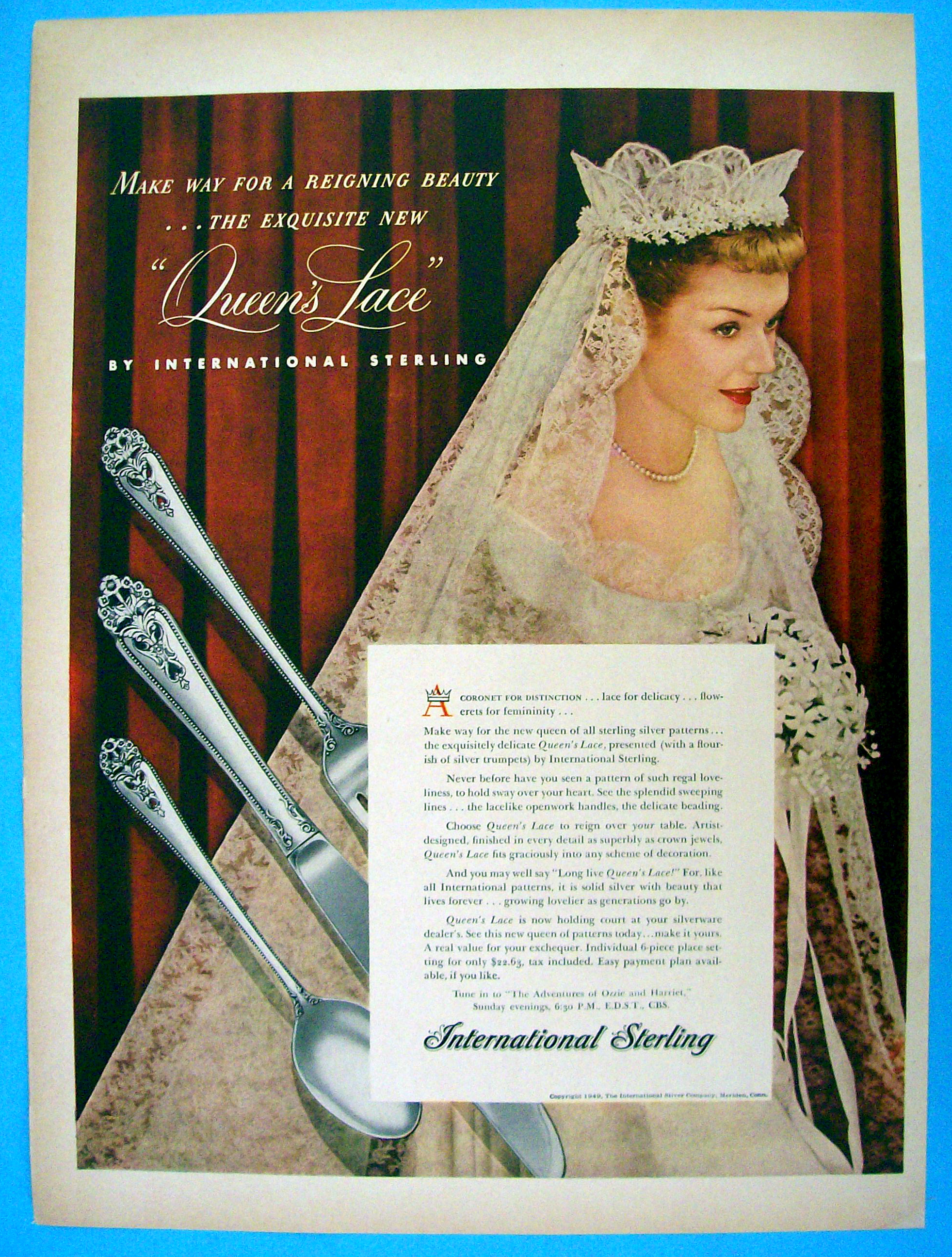 Vintage Ad: 1949 International Sterling