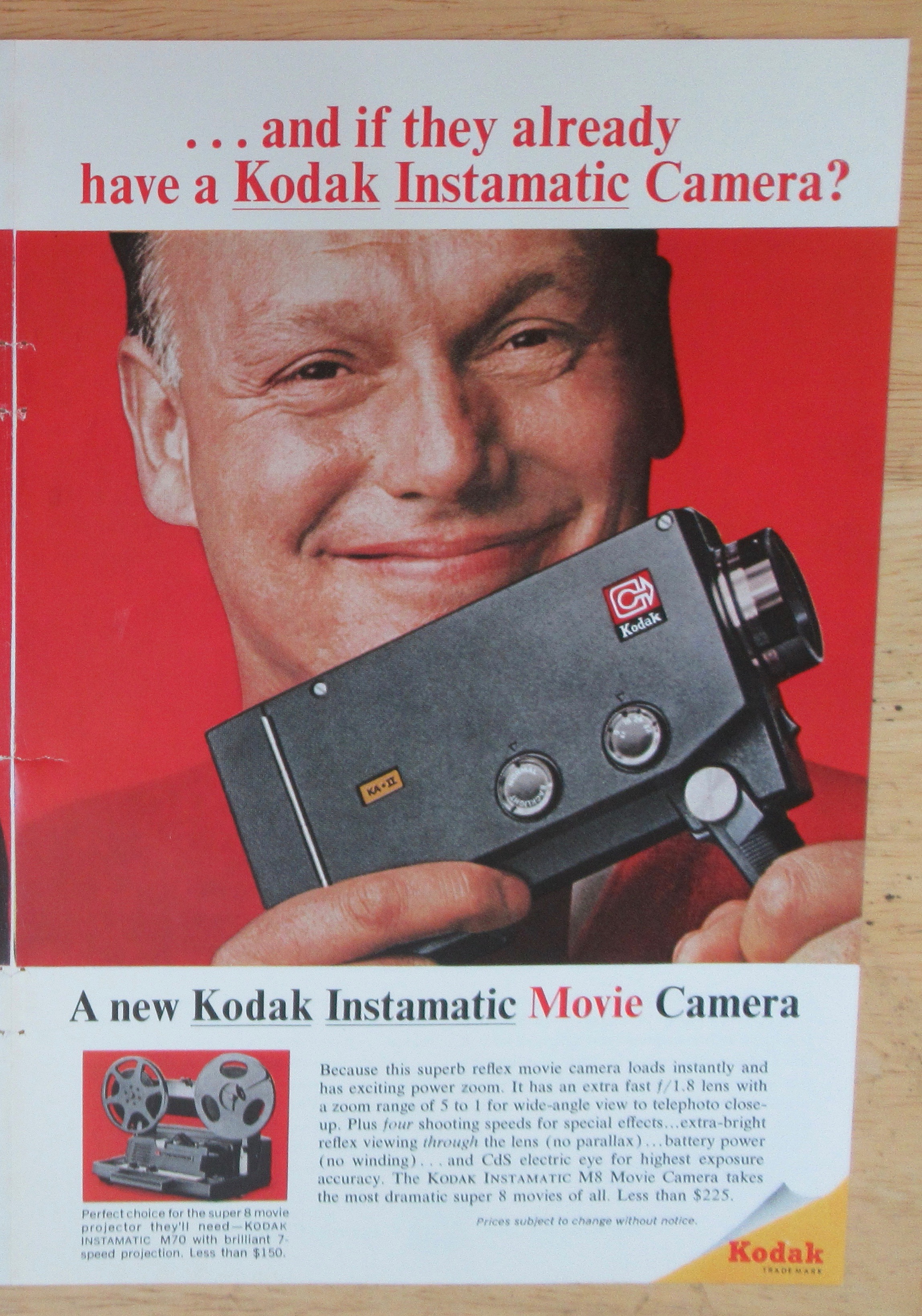 1966 Kodak Camera with Instamatic Movie Camera