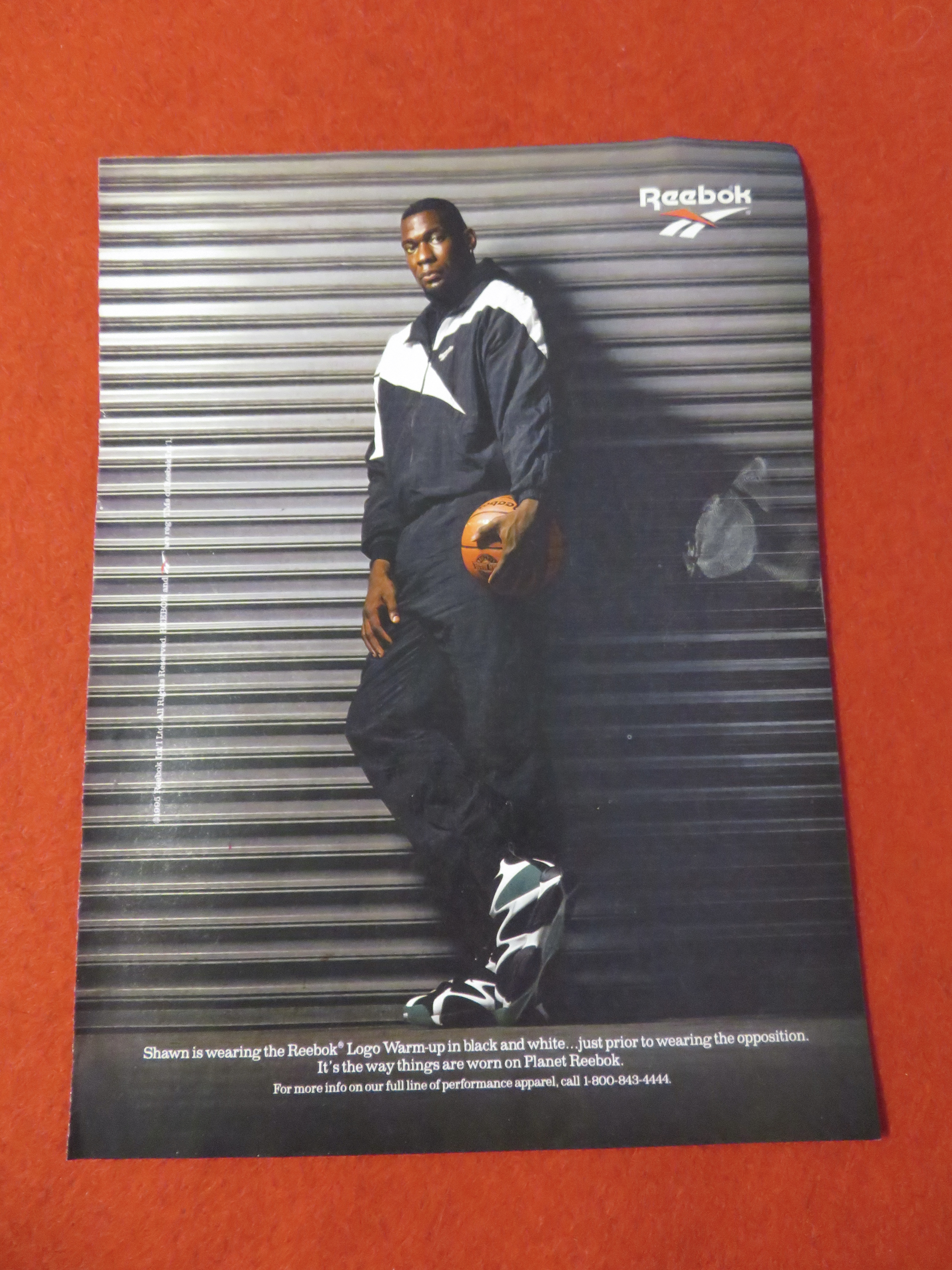 1995 Reebok Logo Warm Up Suit with Shawn Kemp
