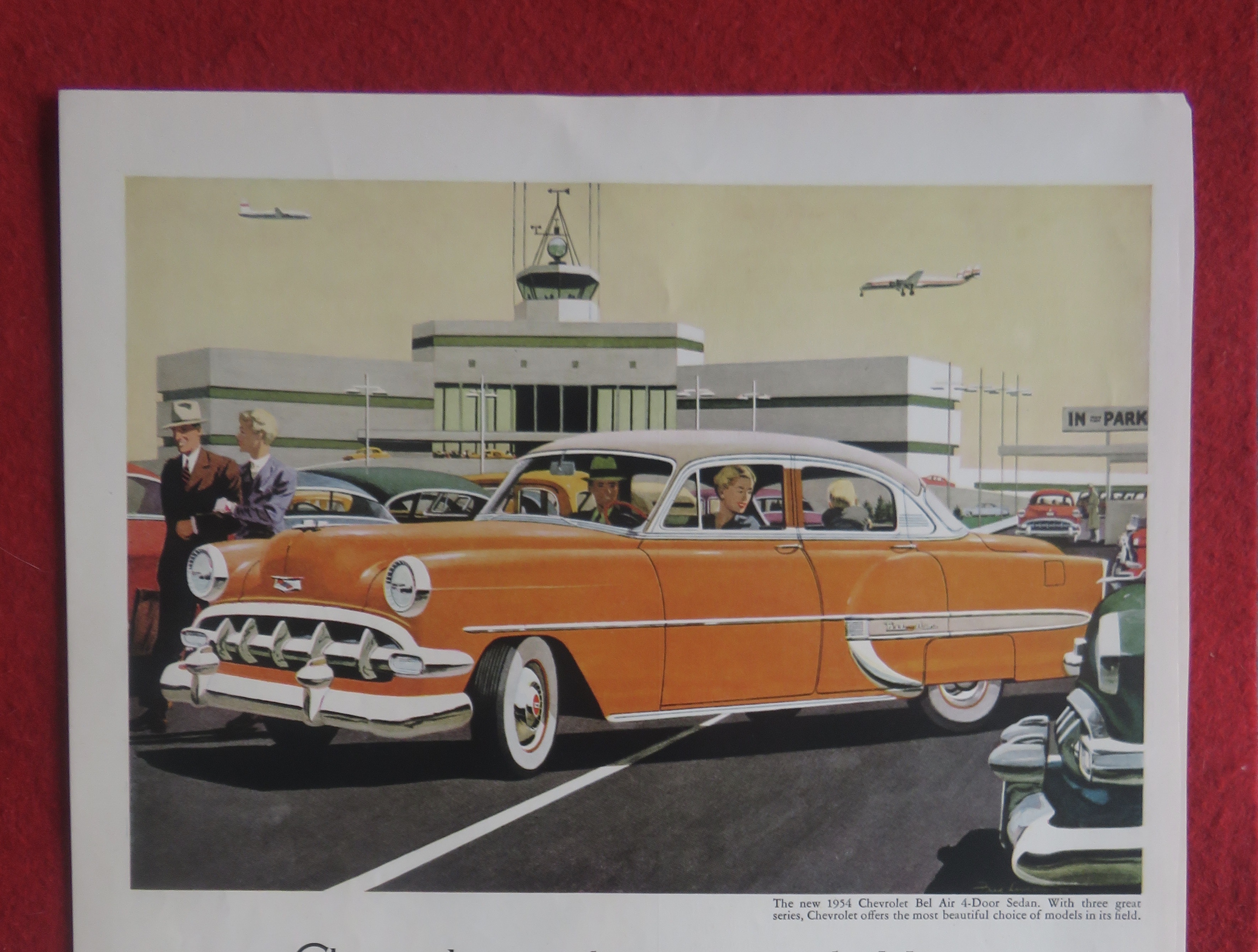1954 Chevrolet Automobile with Chevy Bel Air Sedan