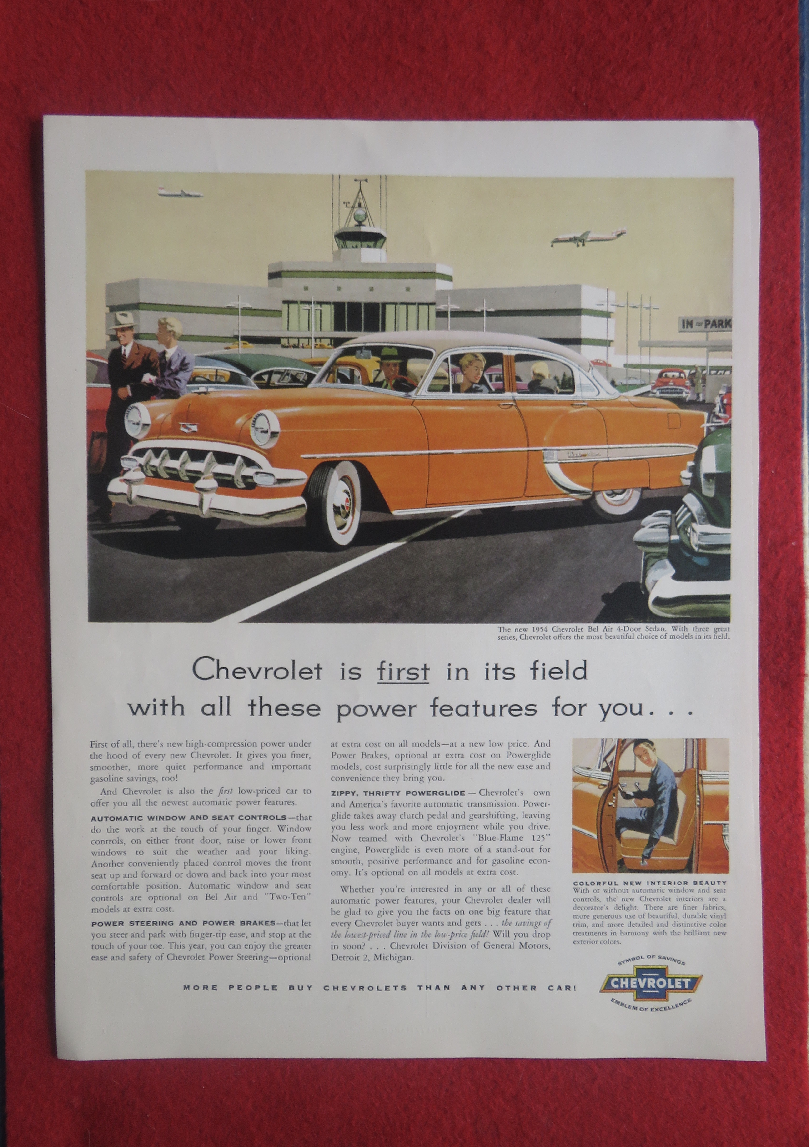 1954 Chevrolet Automobile with Chevy Bel Air Sedan