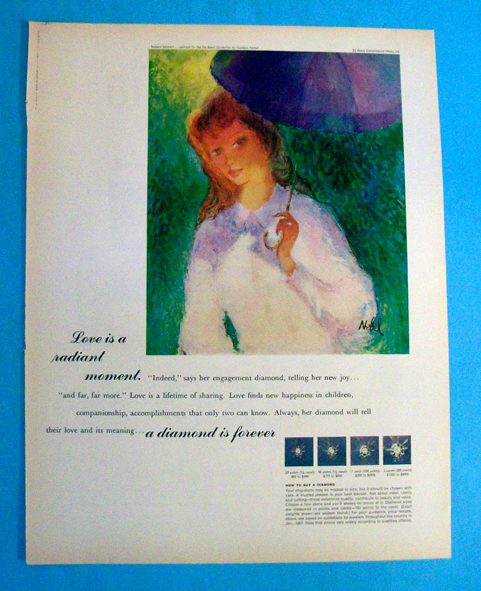 1967 A Diamond Is Forever with Woman Wearing A Ring