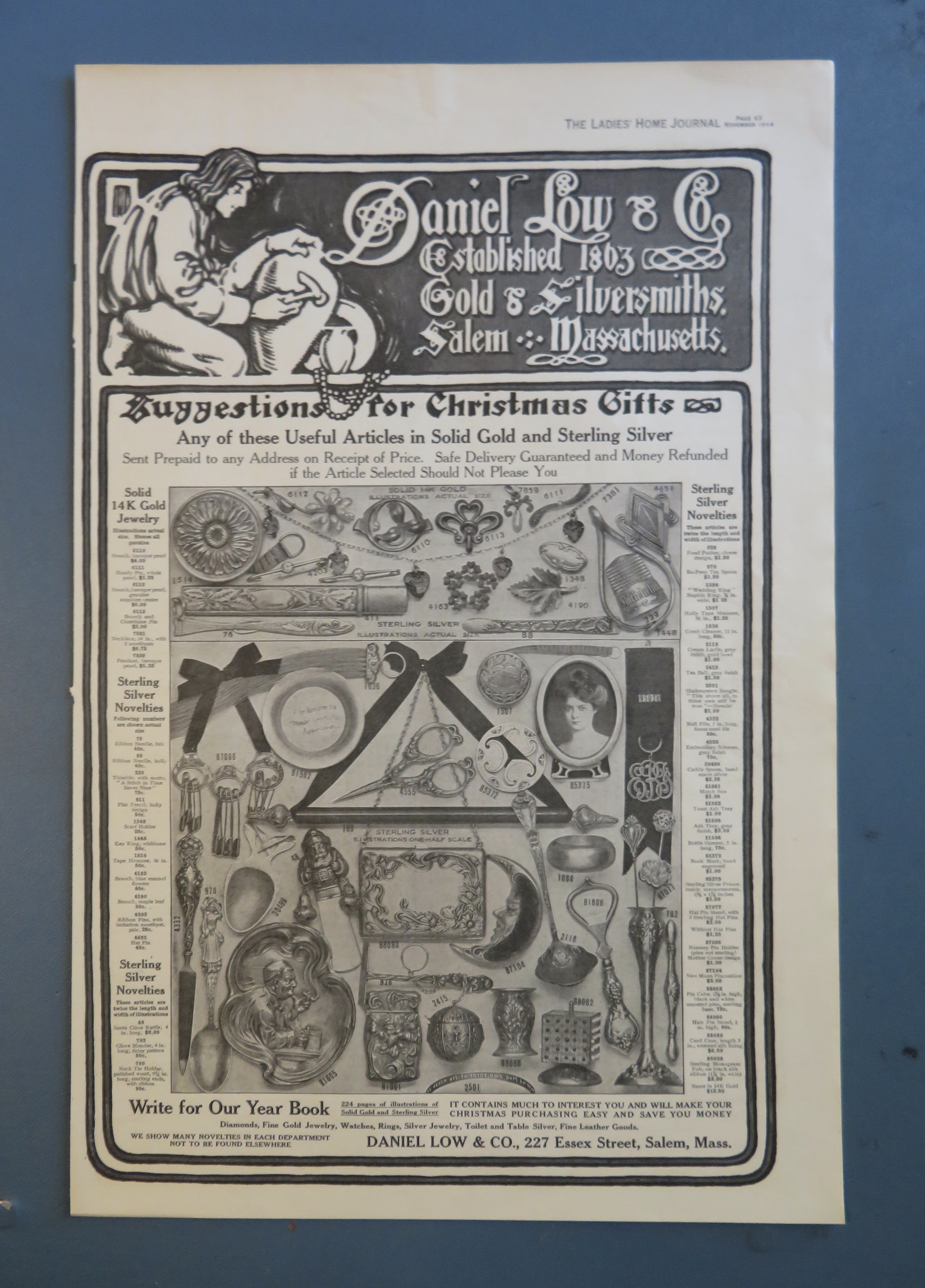 1906 Daniel Low & Company with Christmas Gifts