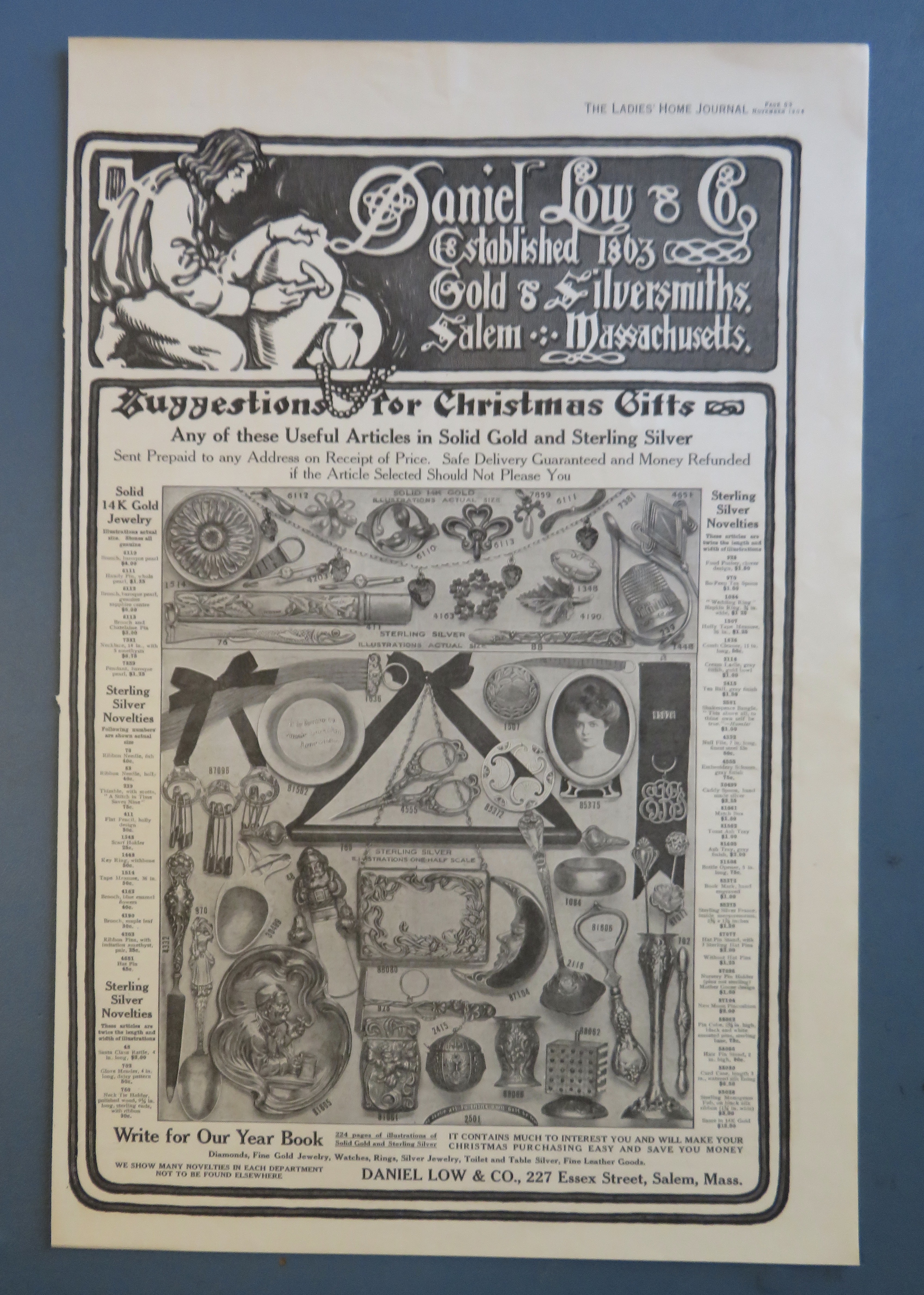 1906 Daniel Low & Company with Christmas Gifts