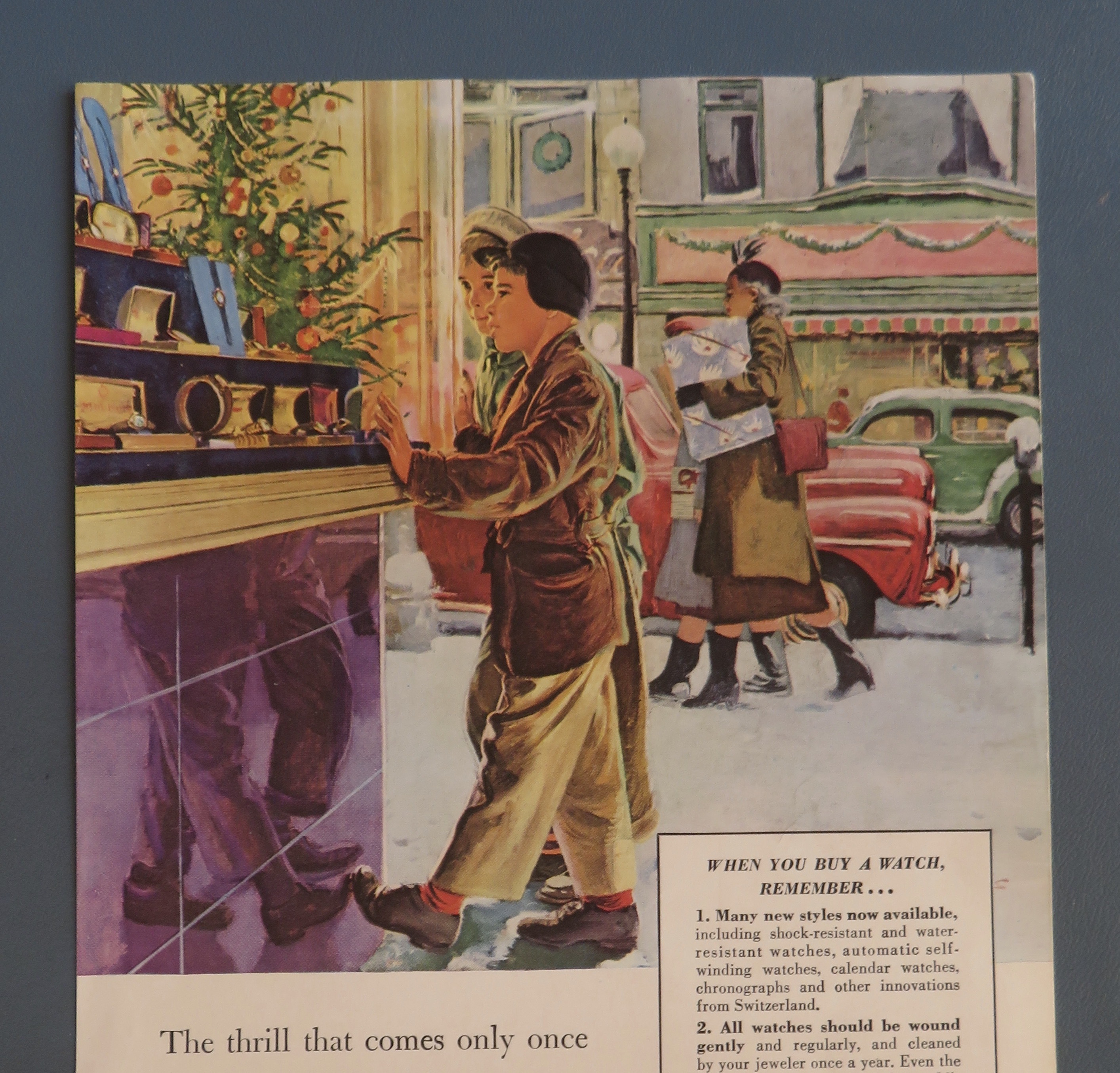 1948 Watchmakers of Switzerland w Boy Looking At Watch