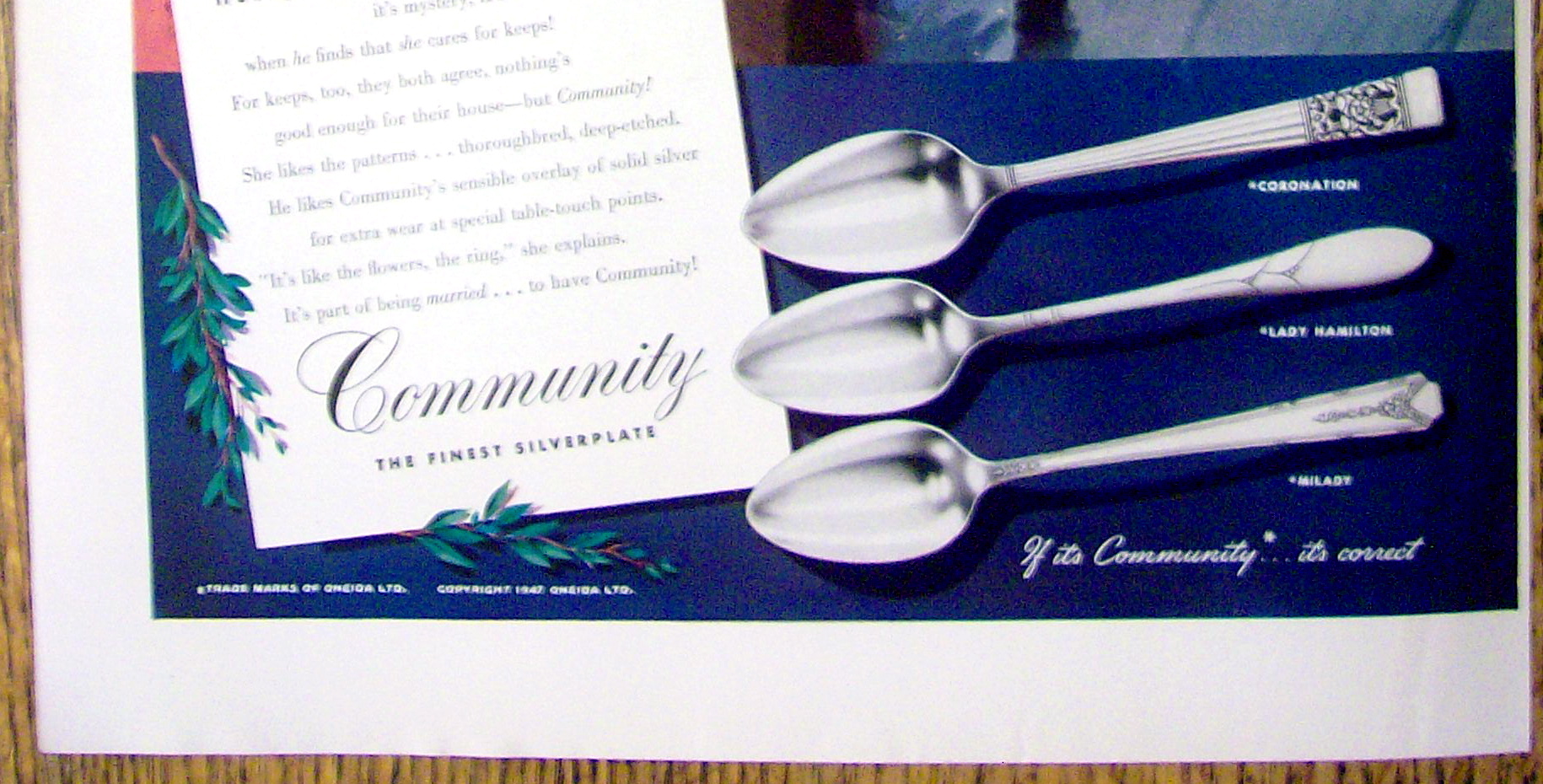 1947 Community Silverplate