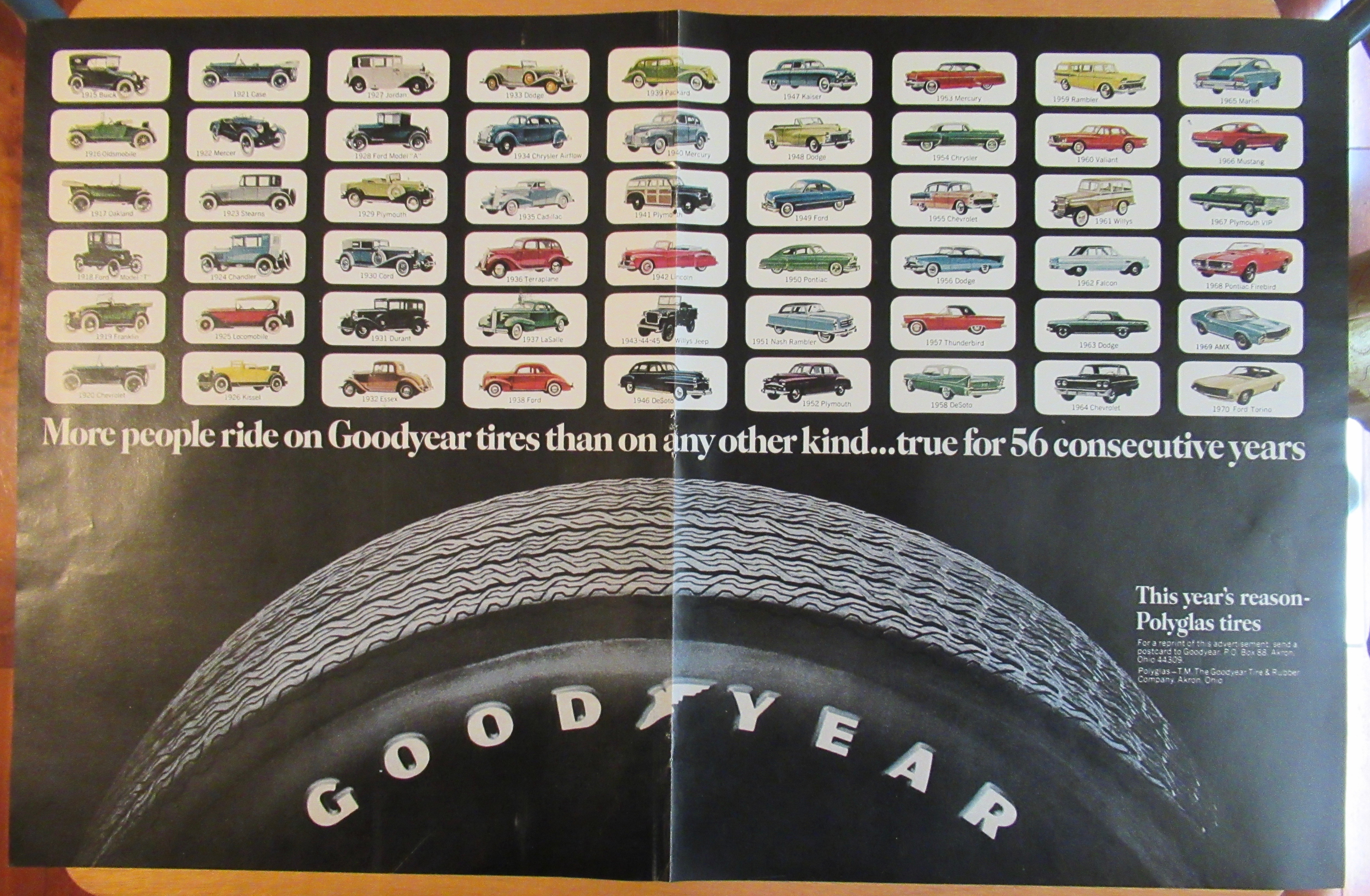 1971 Goodyear Tires with 56 Consecutive Years