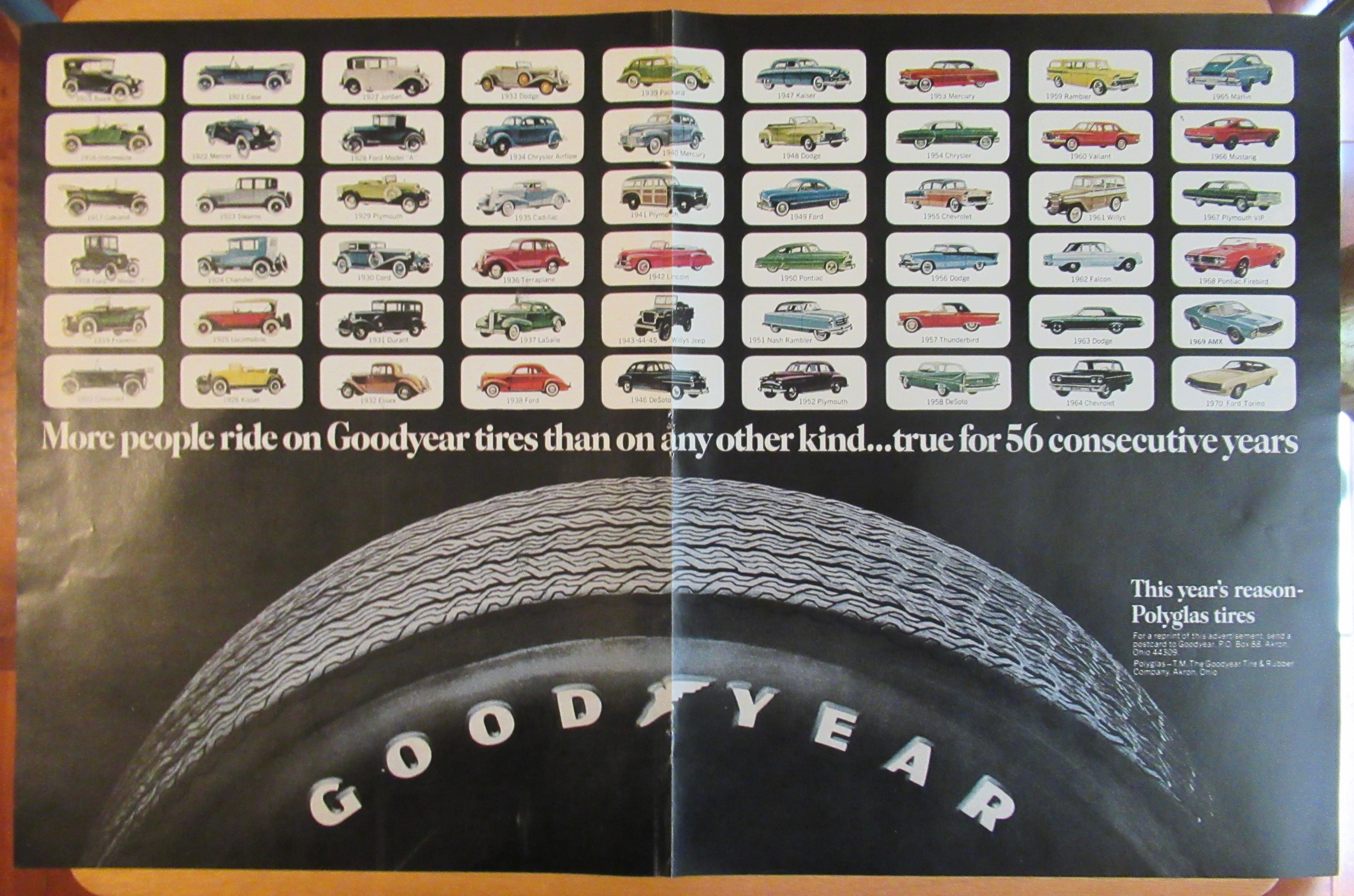 1971 Goodyear Tires with 56 Consecutive Years