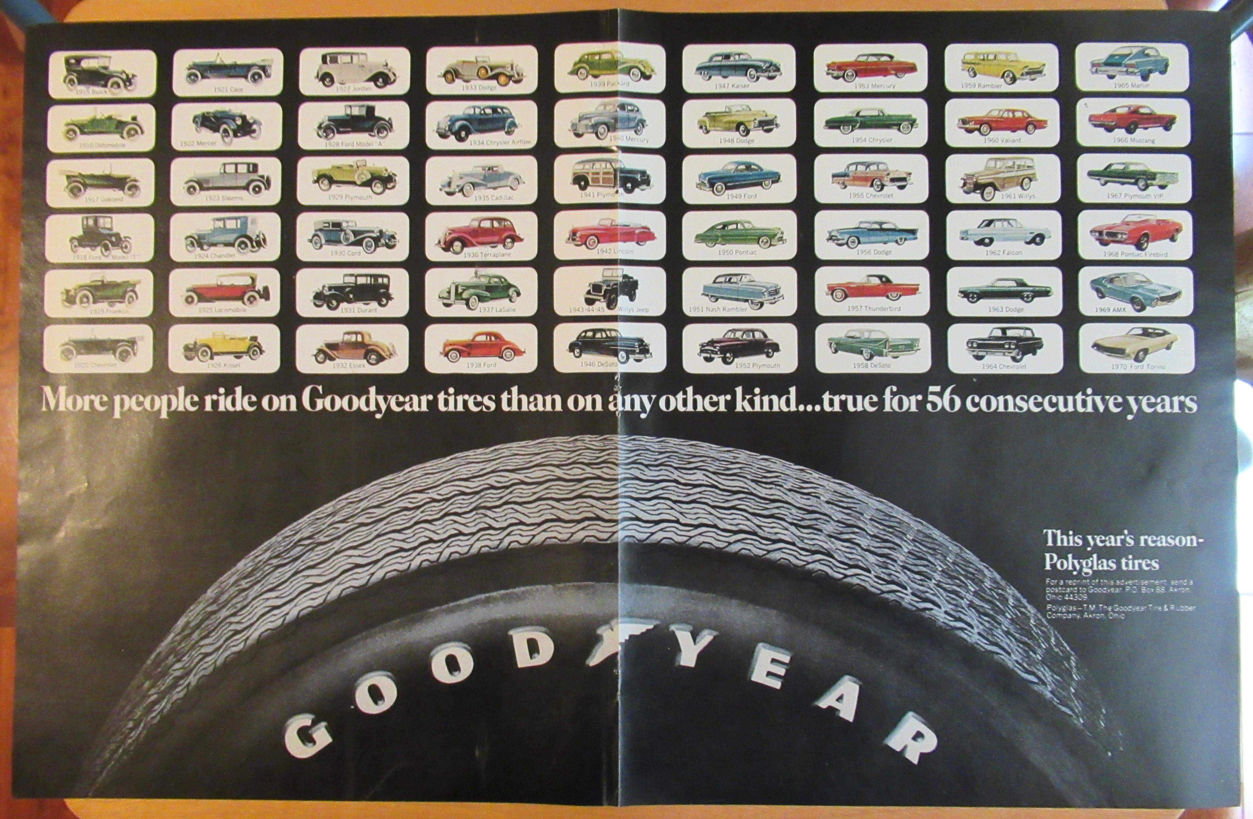 1971 Goodyear Tires with 56 Consecutive Years