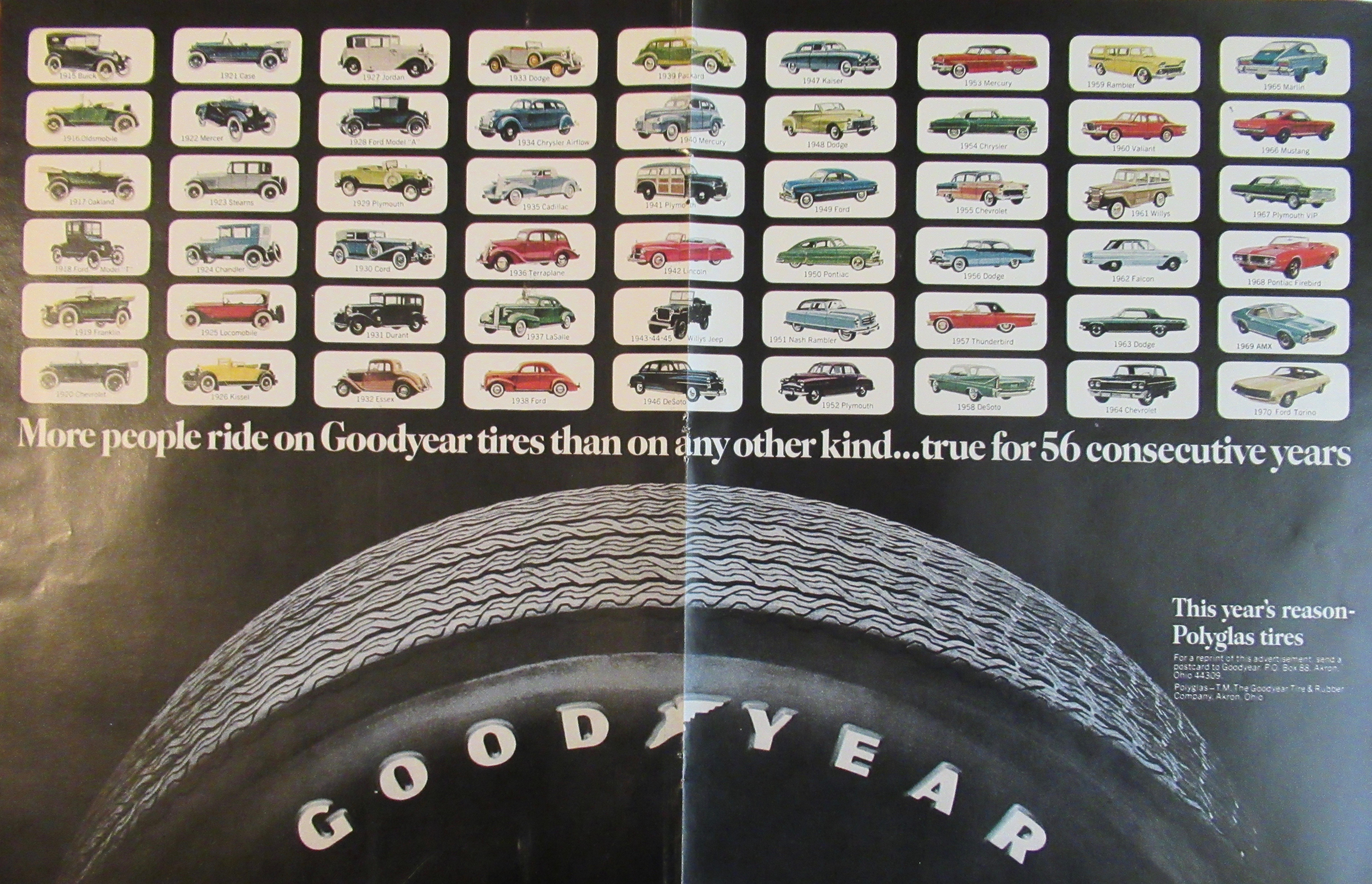 1971 Goodyear Tires with 56 Consecutive Years