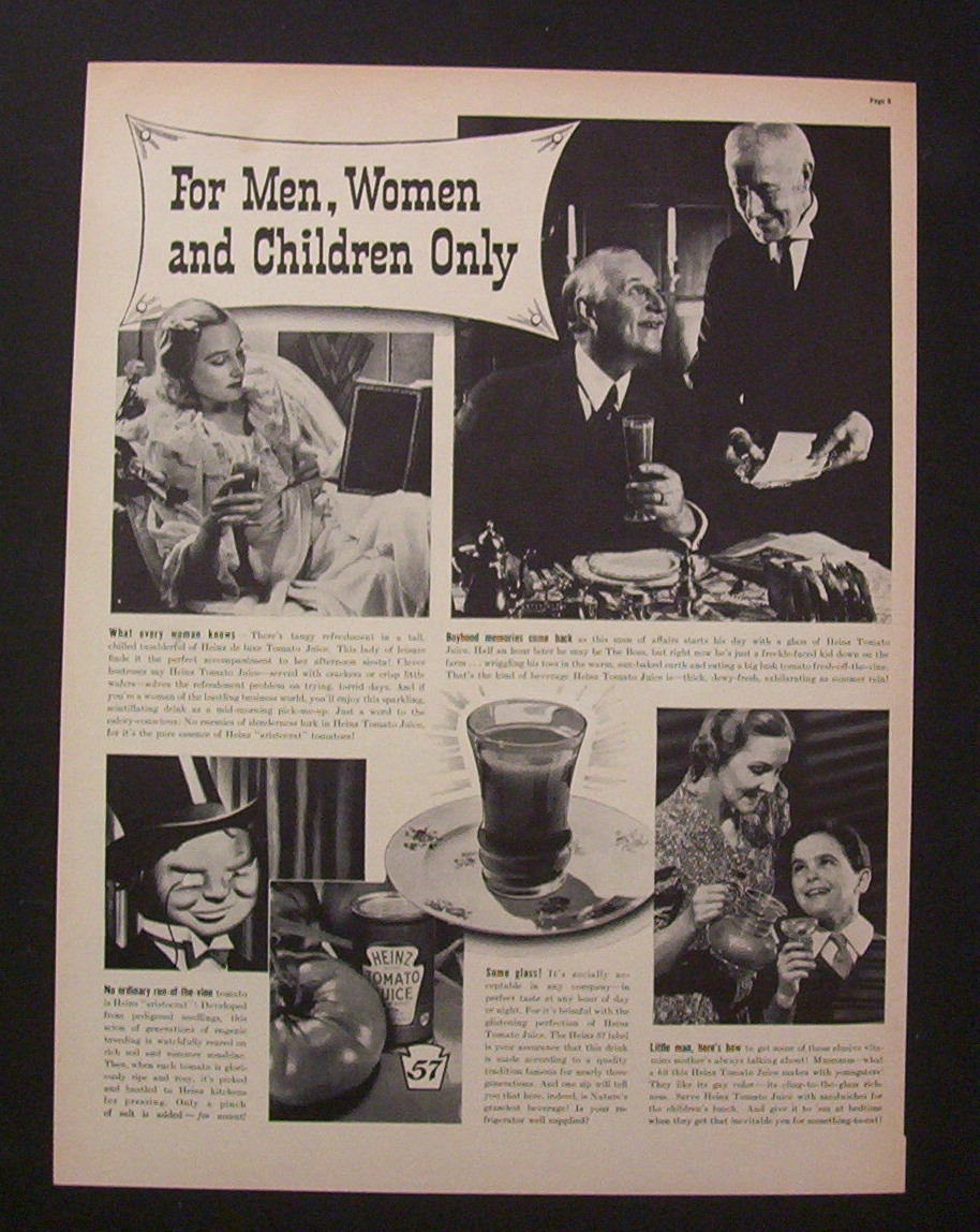1938  Heinz  Tomato  Juice