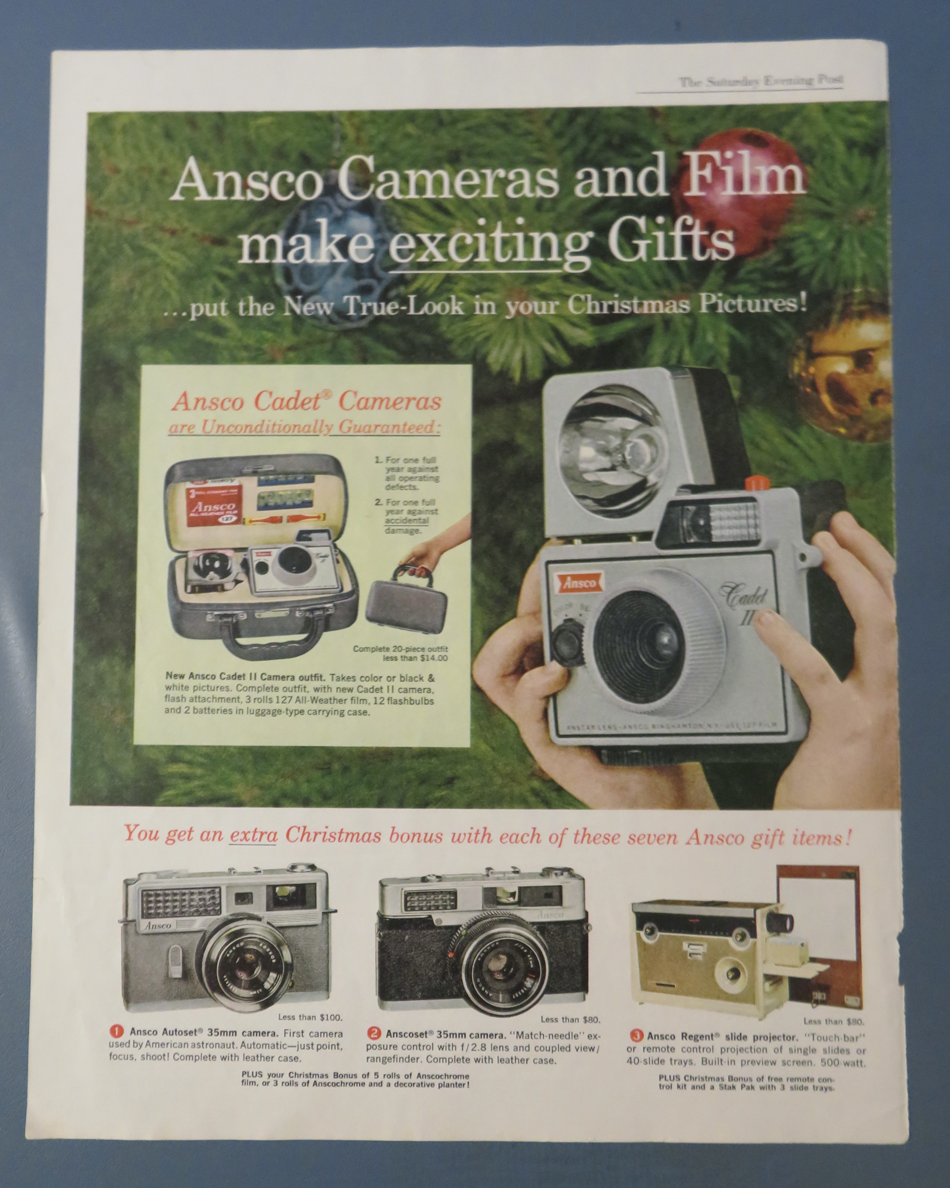1962 Ansco Camera with Little Girl Holding Camera