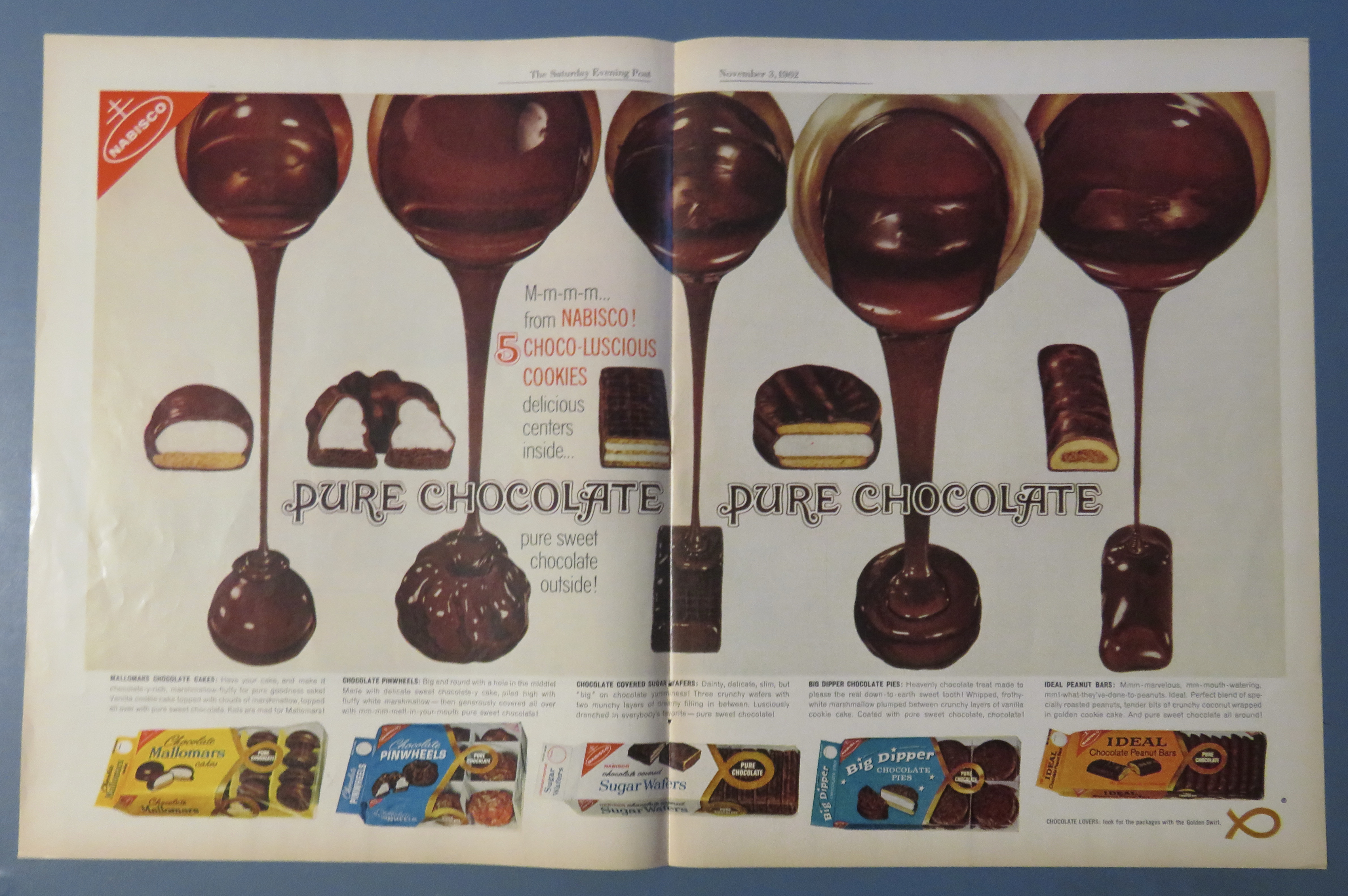 1962 Nabisco Cookies with Pure Chocolate