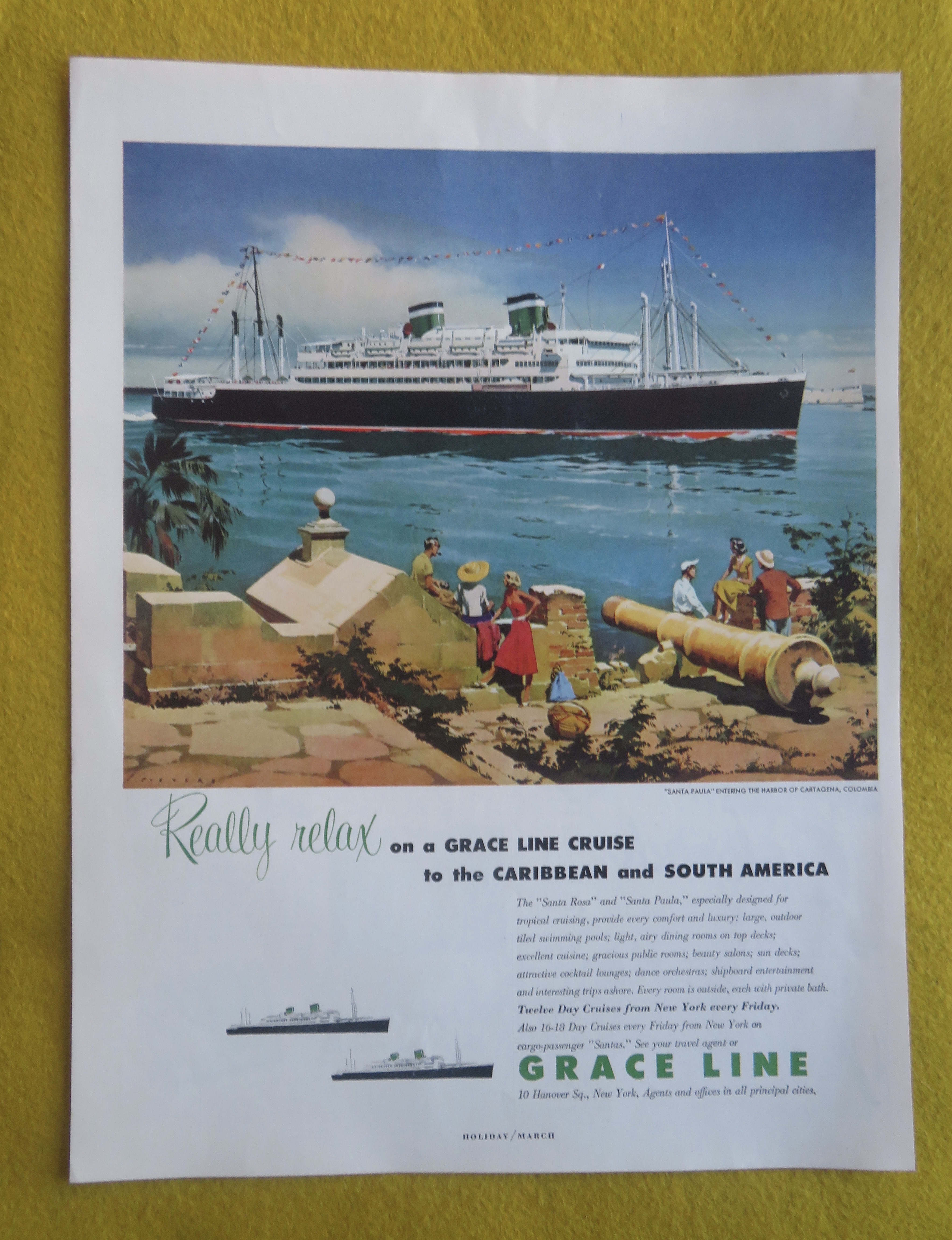 1959 Grace Line With the Santa Paula