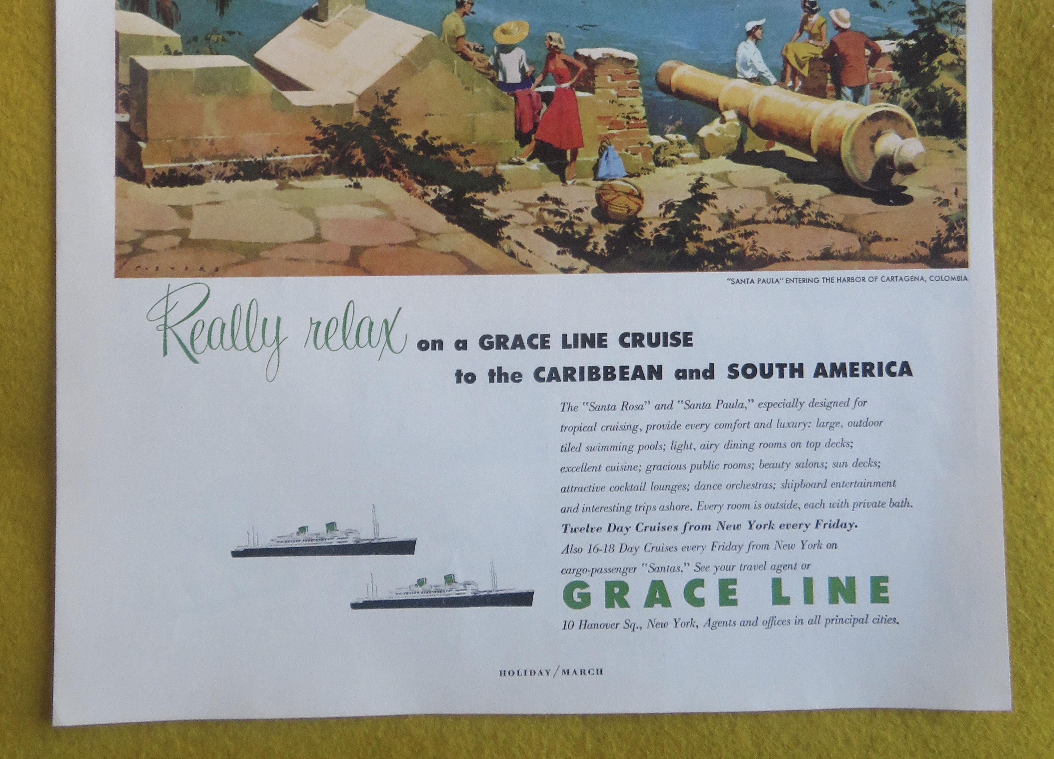 1959 Grace Line With the Santa Paula