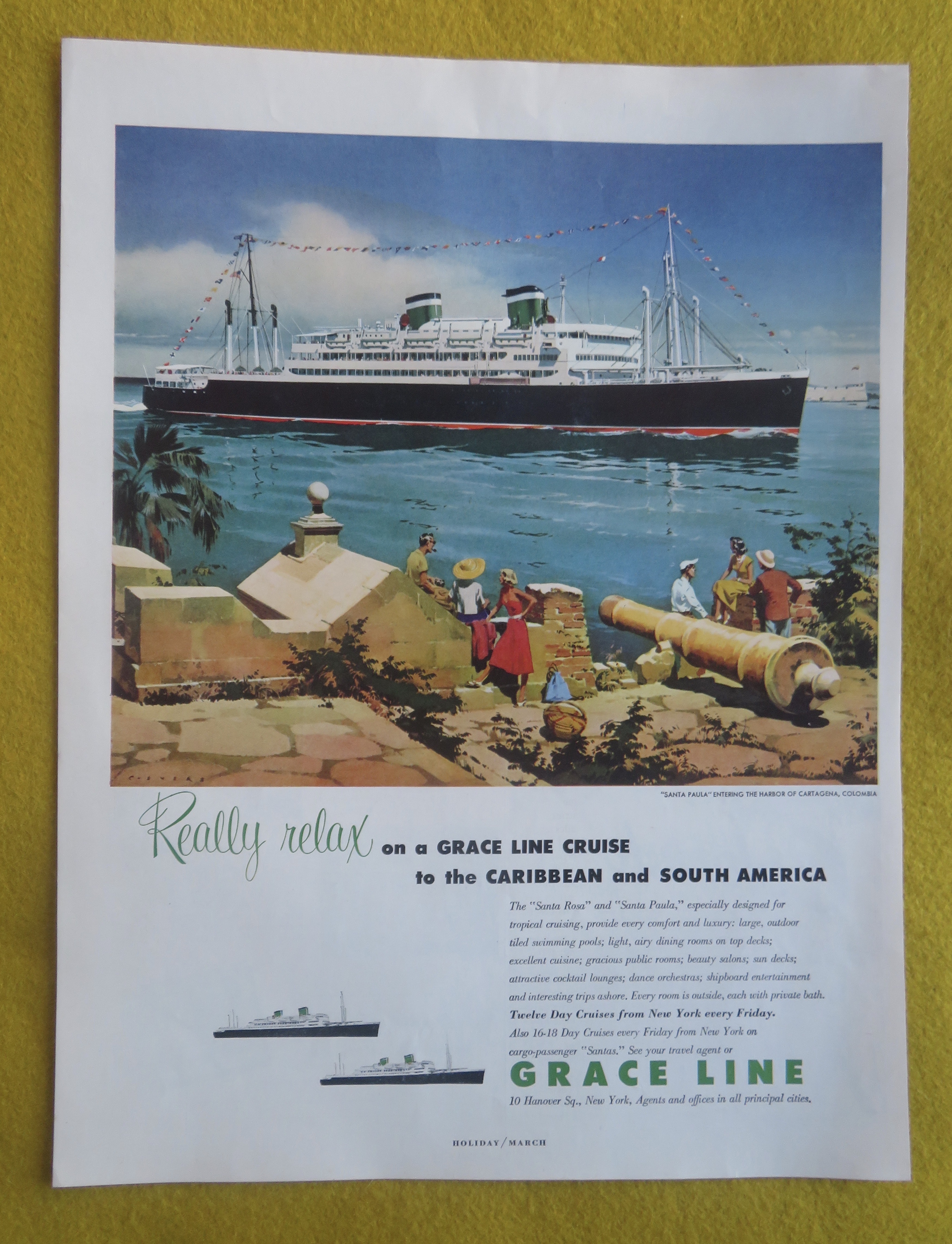 1959 Grace Line With the Santa Paula