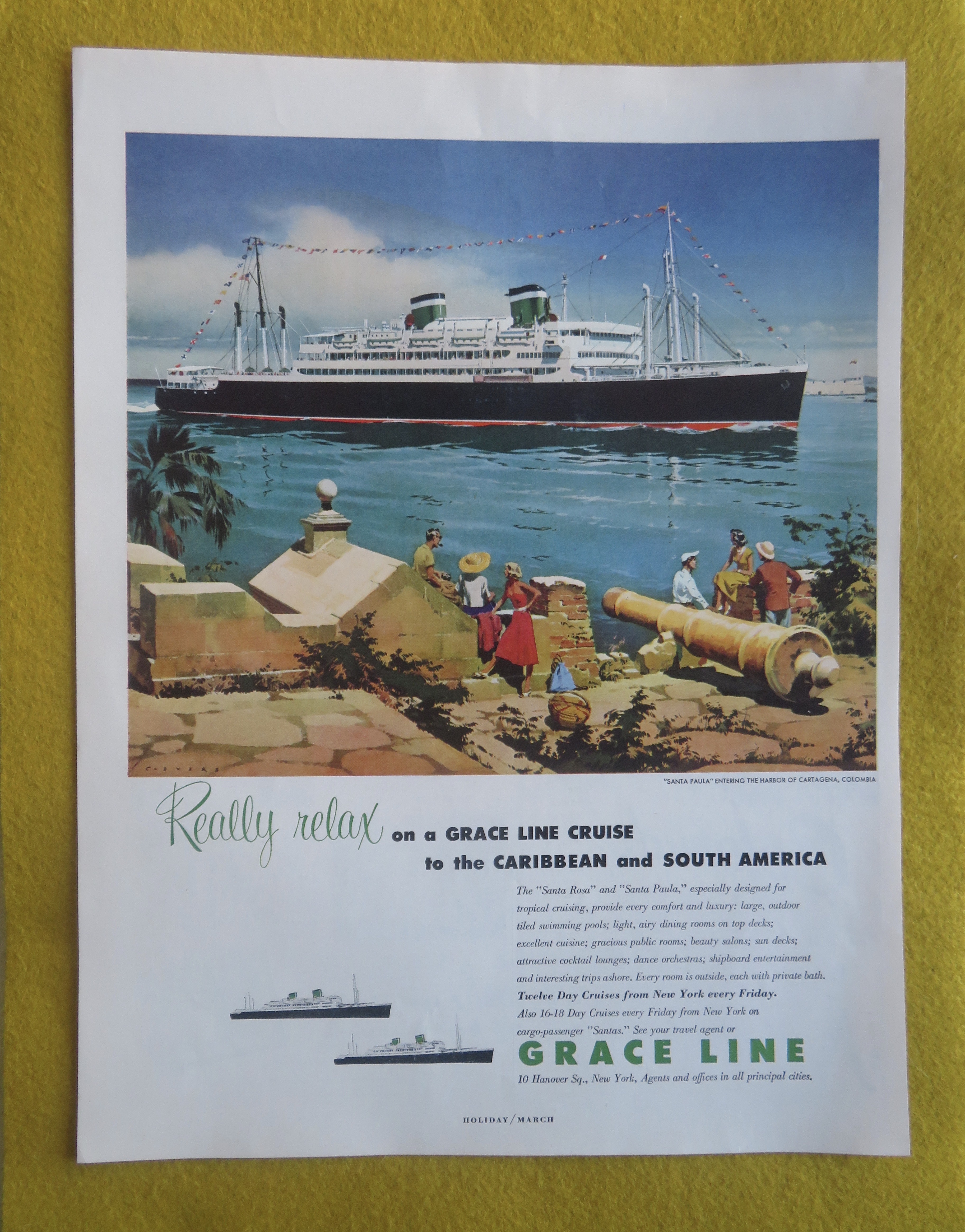 1959 Grace Line With the Santa Paula