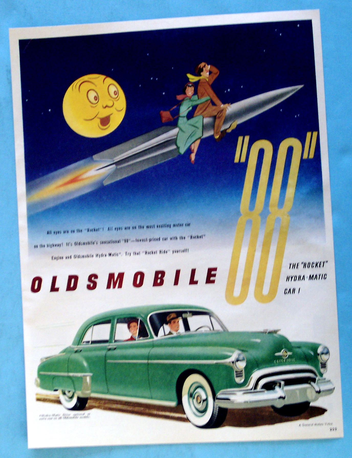 1950 Green Oldsmobile 88 with Rocket