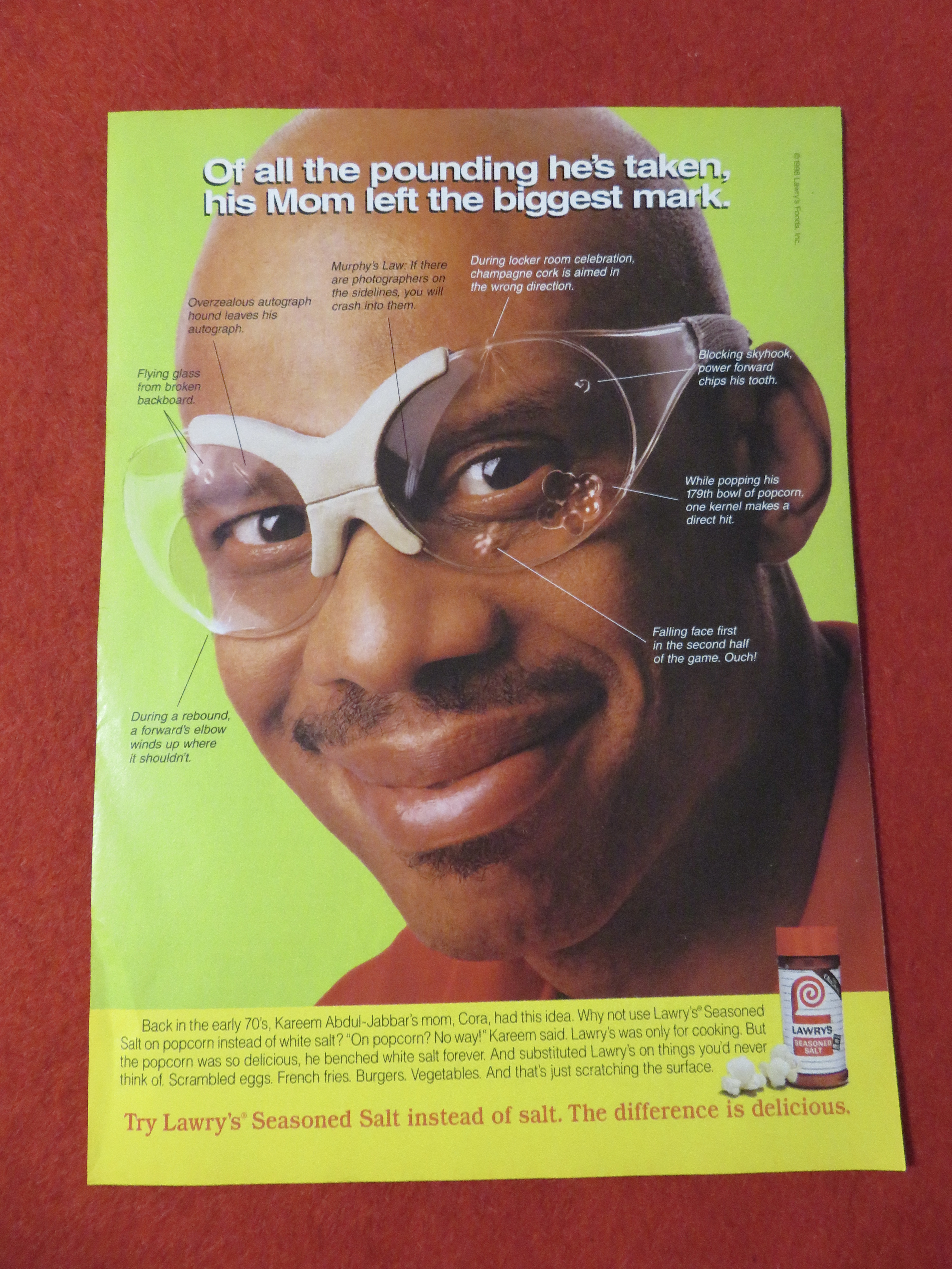 1998 Lawry's Seasoned Salt with Kareem Abdul Jabbar