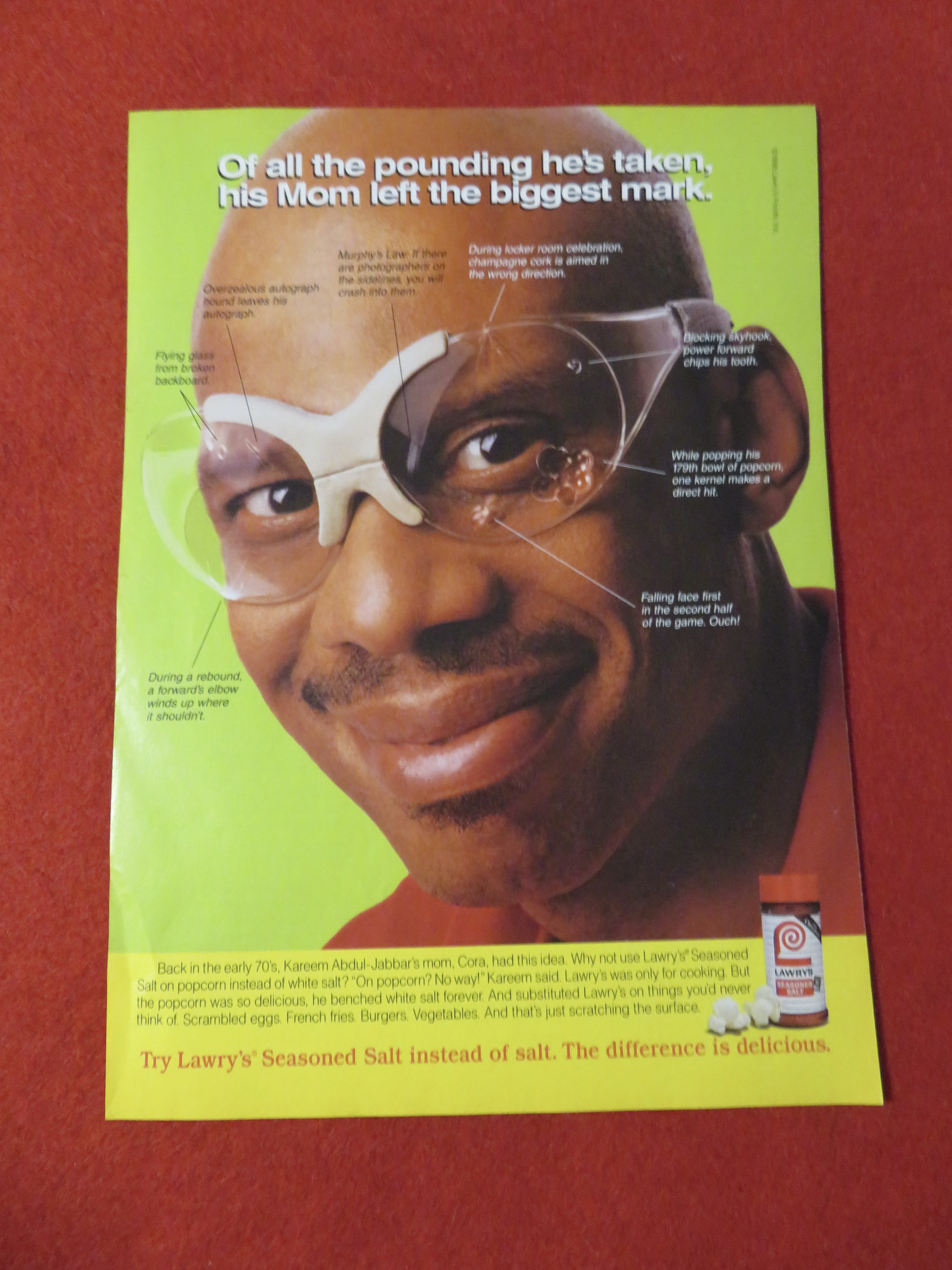 1998 Lawry's Seasoned Salt with Kareem Abdul Jabbar